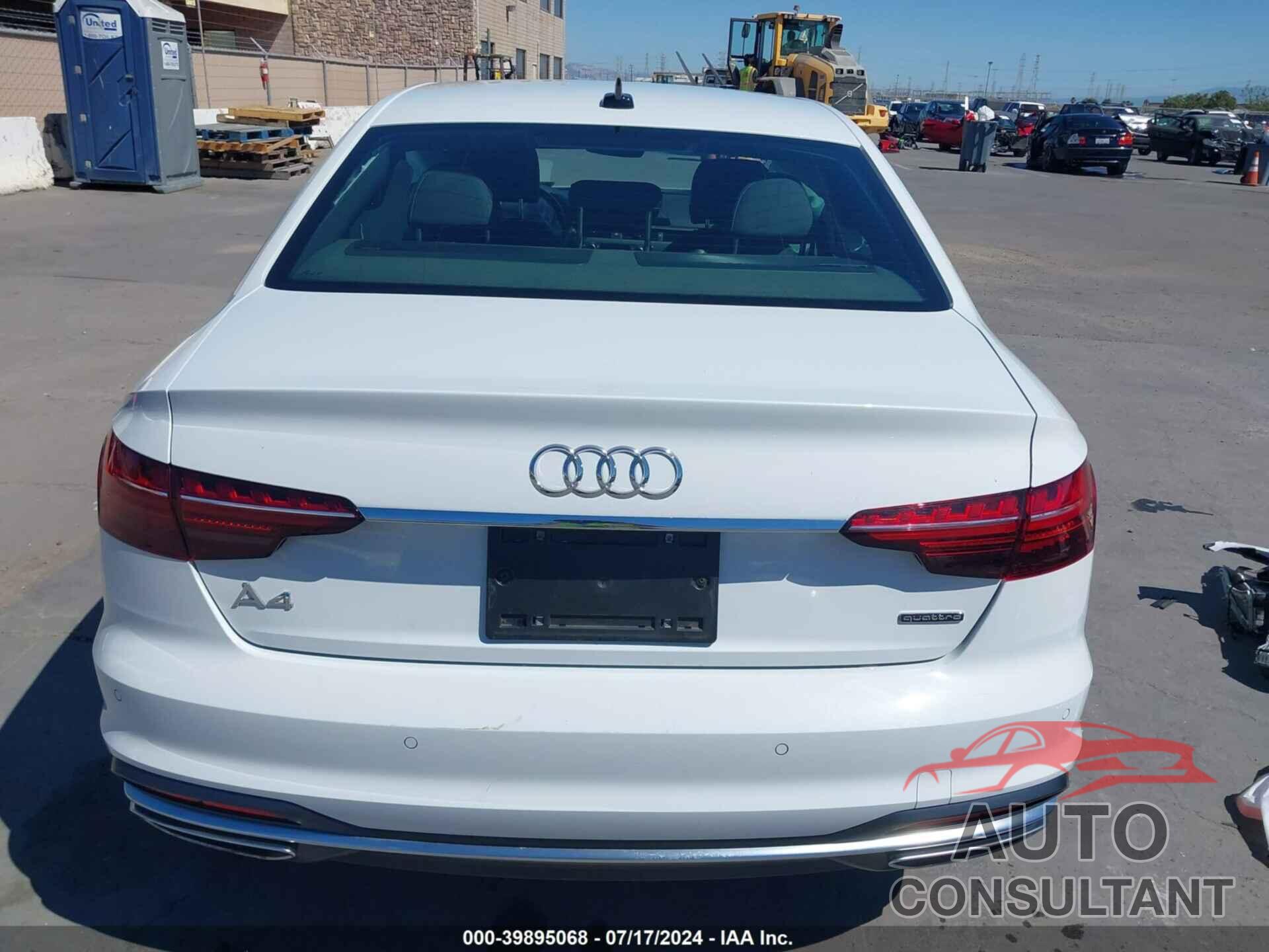 AUDI A4 2021 - WAUEAAF44MN006148