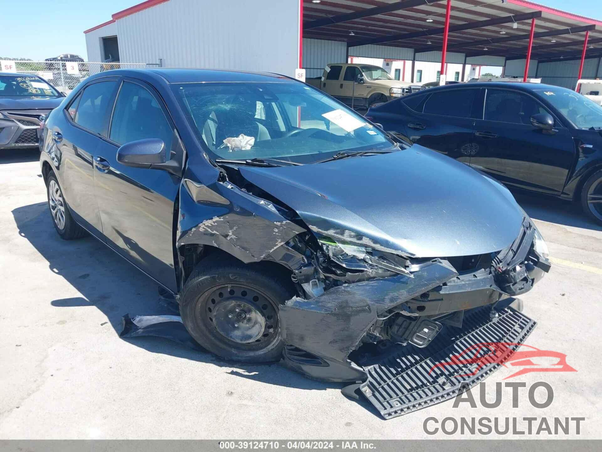 TOYOTA COROLLA 2019 - 2T1BURHE9KC144527