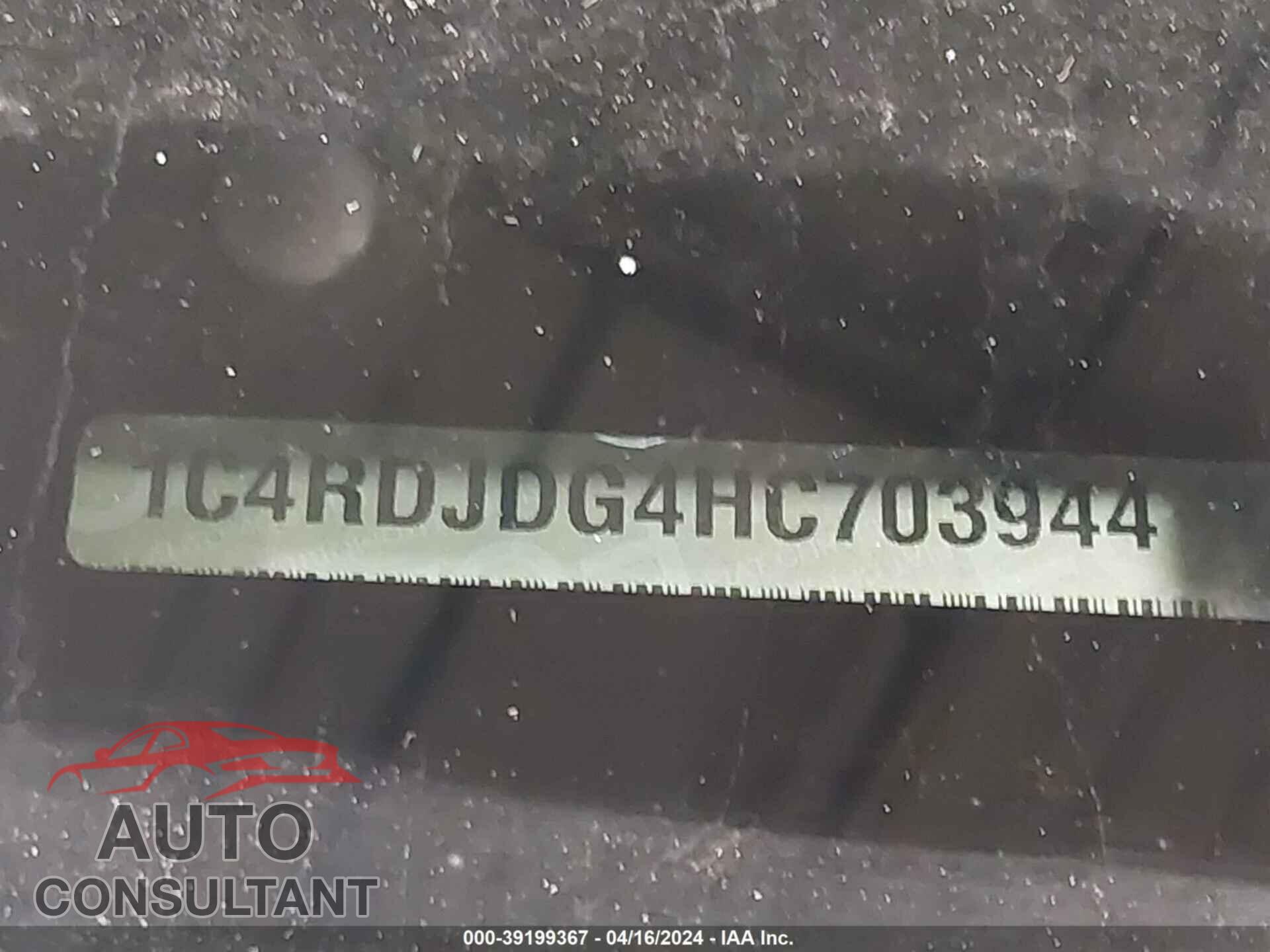 DODGE DURANGO 2017 - 1C4RDJDG4HC703944