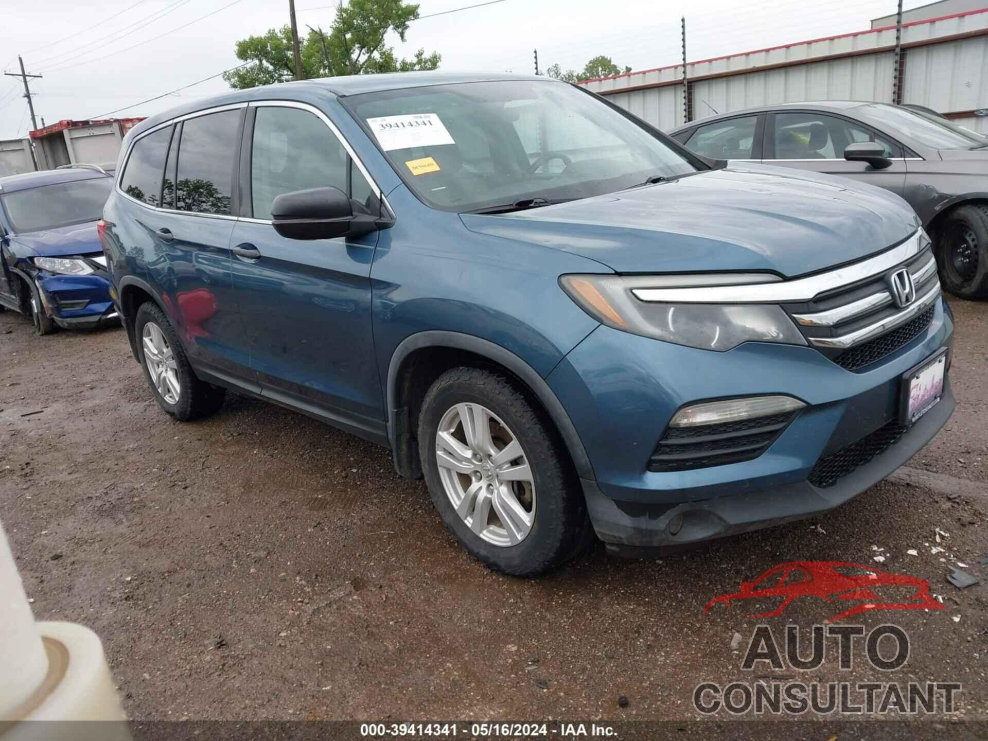 HONDA PILOT 2016 - 5FNYF5H19GB015751