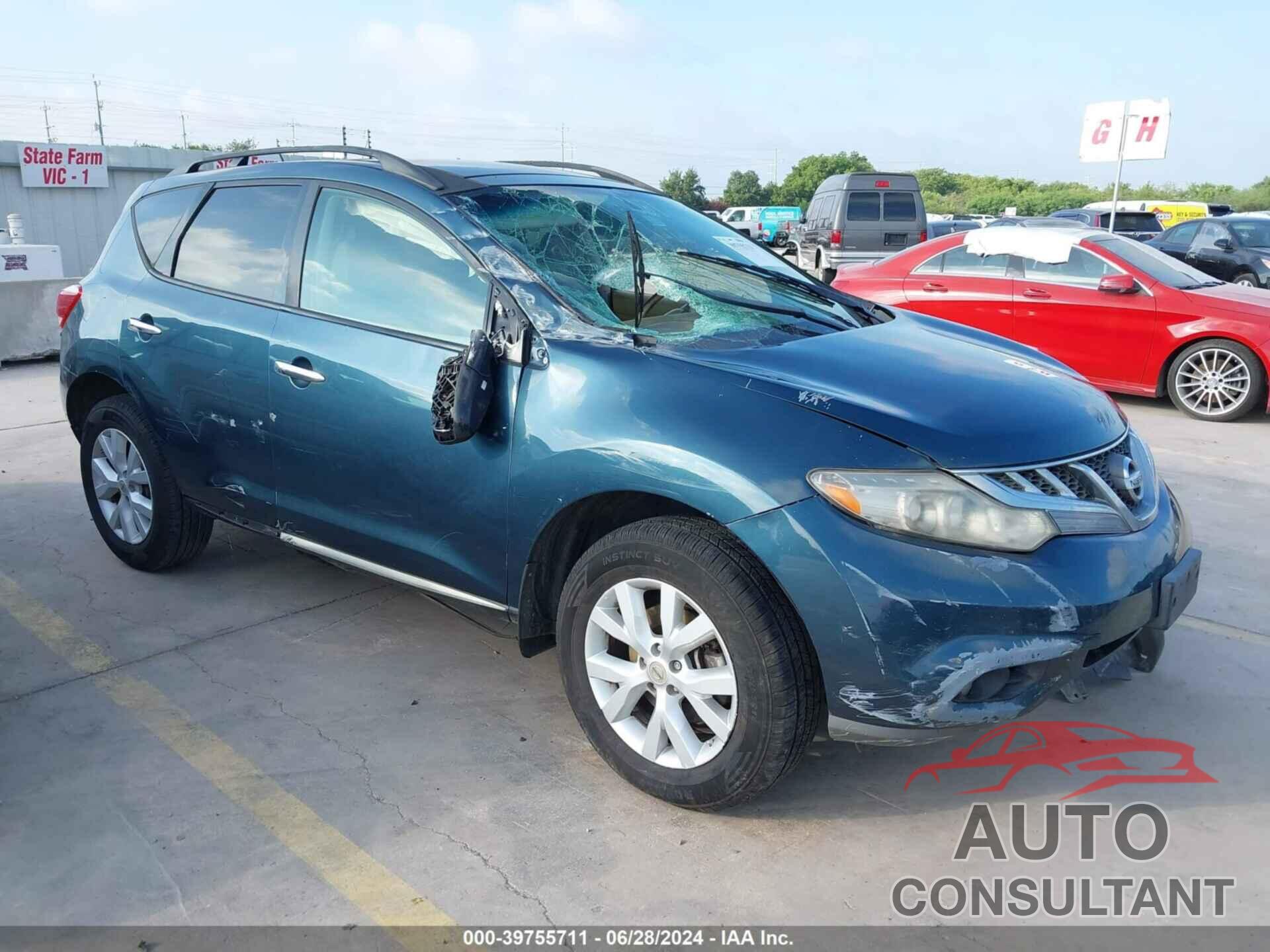 NISSAN MURANO 2012 - JN8AZ1MU3CW104128