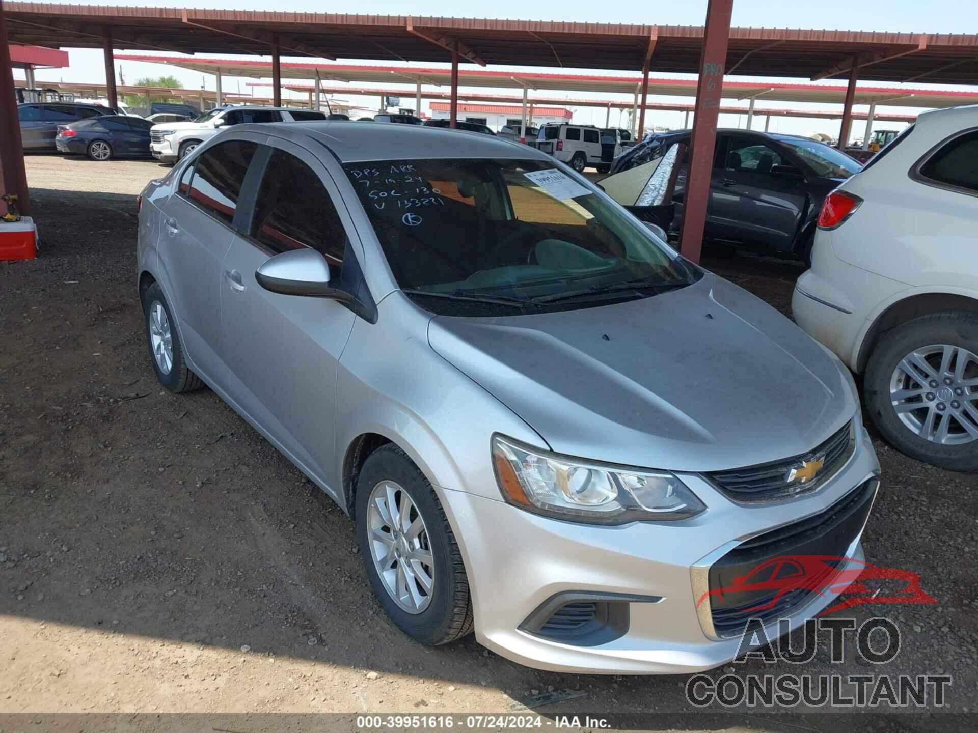 CHEVROLET SONIC 2017 - 1G1JD5SG3H4133221