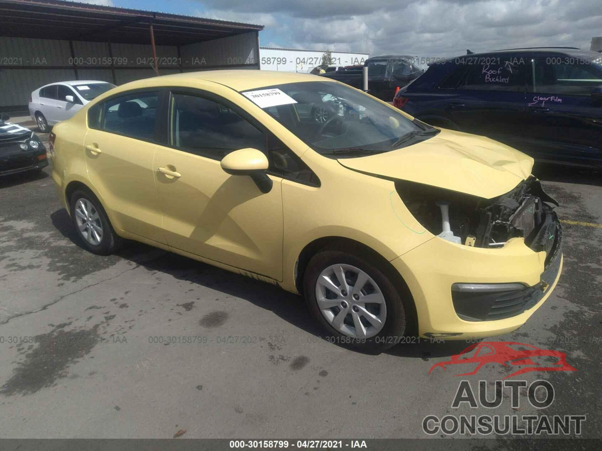 KIA RIO 2016 - KNADM4A38G6668705