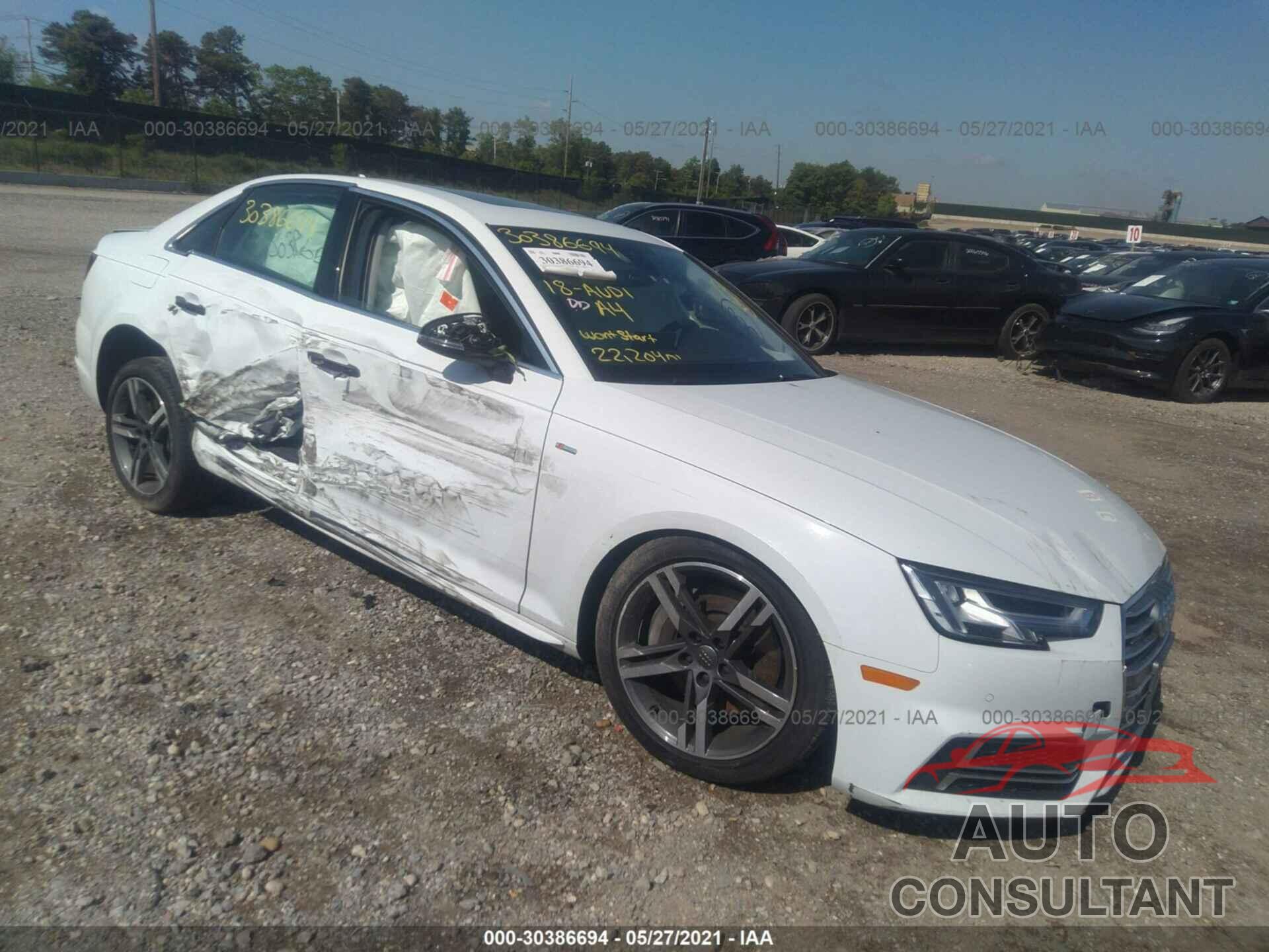 AUDI A4 2018 - WAUENAF47JA076895