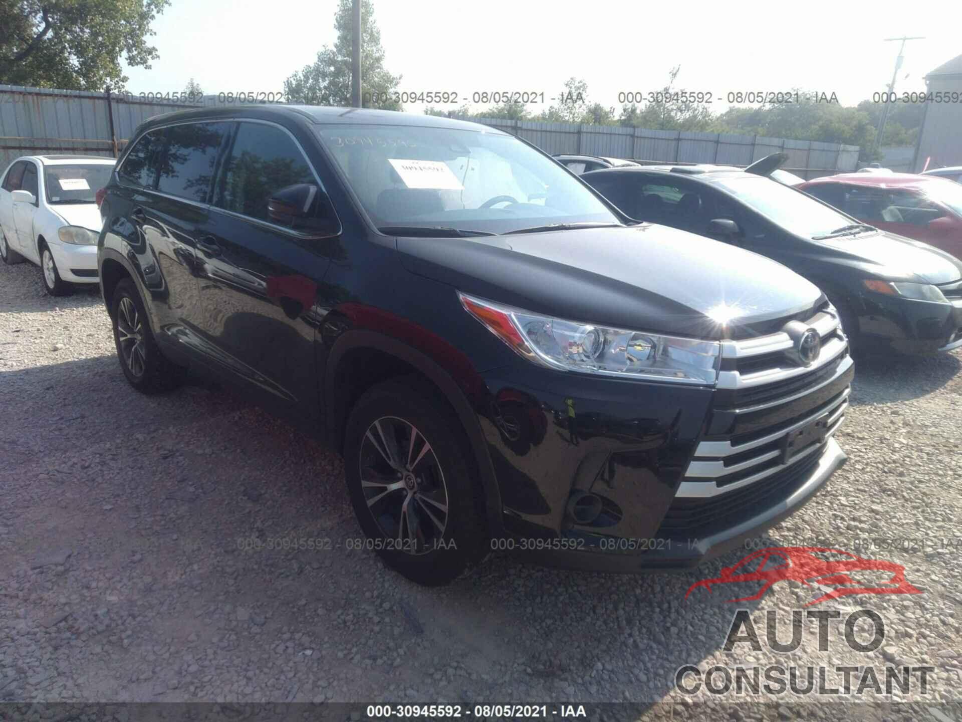 TOYOTA HIGHLANDER 2019 - 5TDZARFH2KS060786