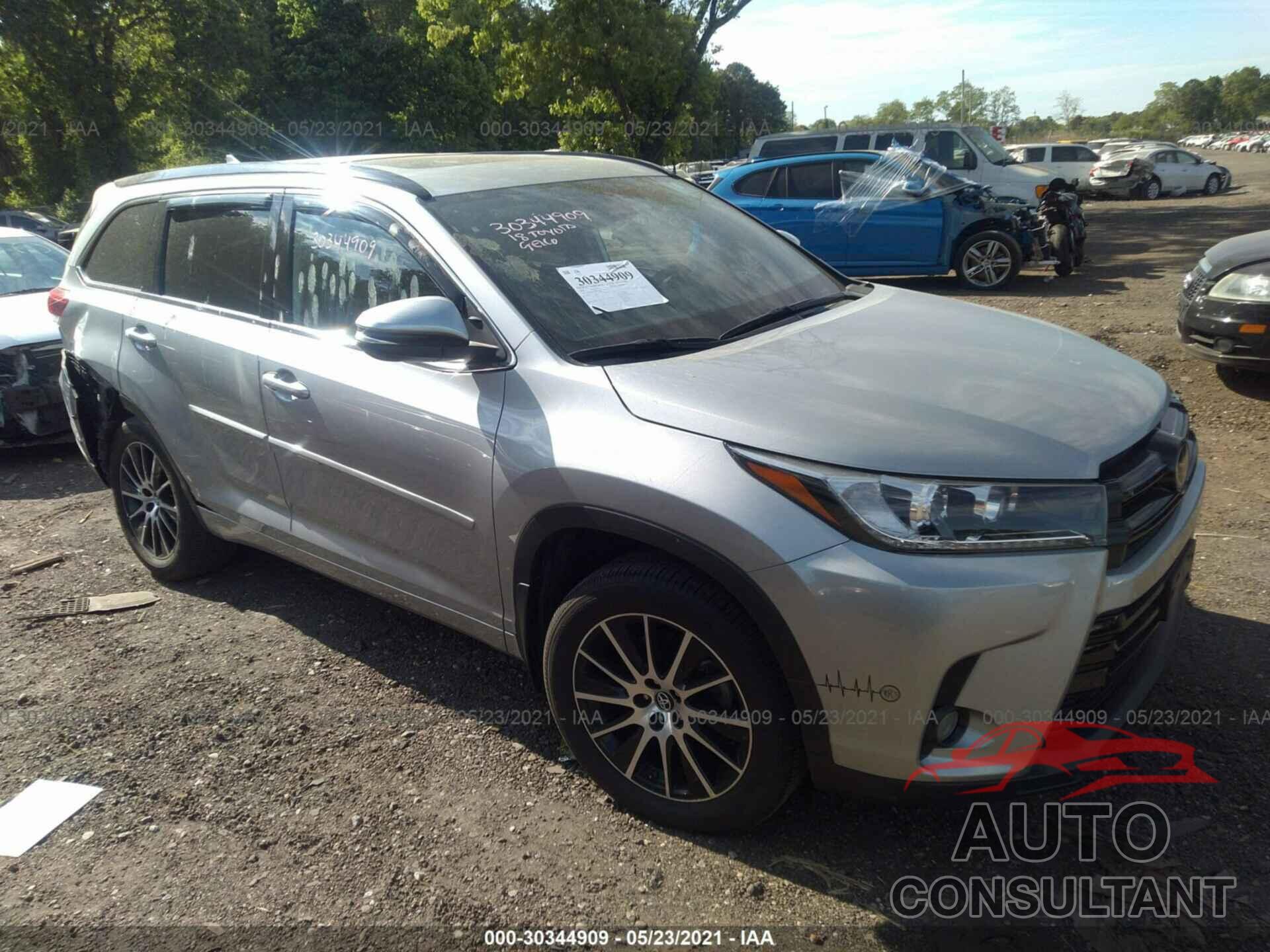 TOYOTA HIGHLANDER 2018 - 5TDJZRFH2JS553906