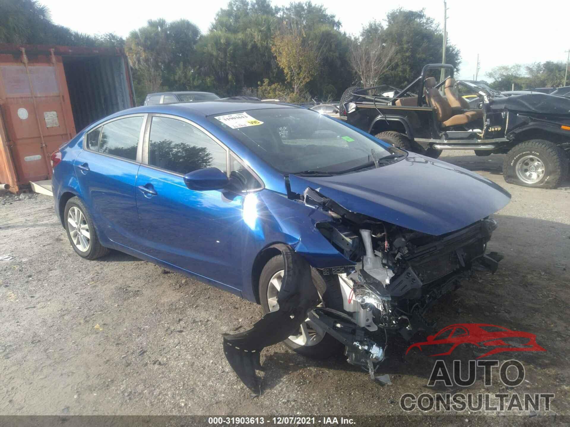 KIA FORTE 2017 - 3KPFL4A78HE015658