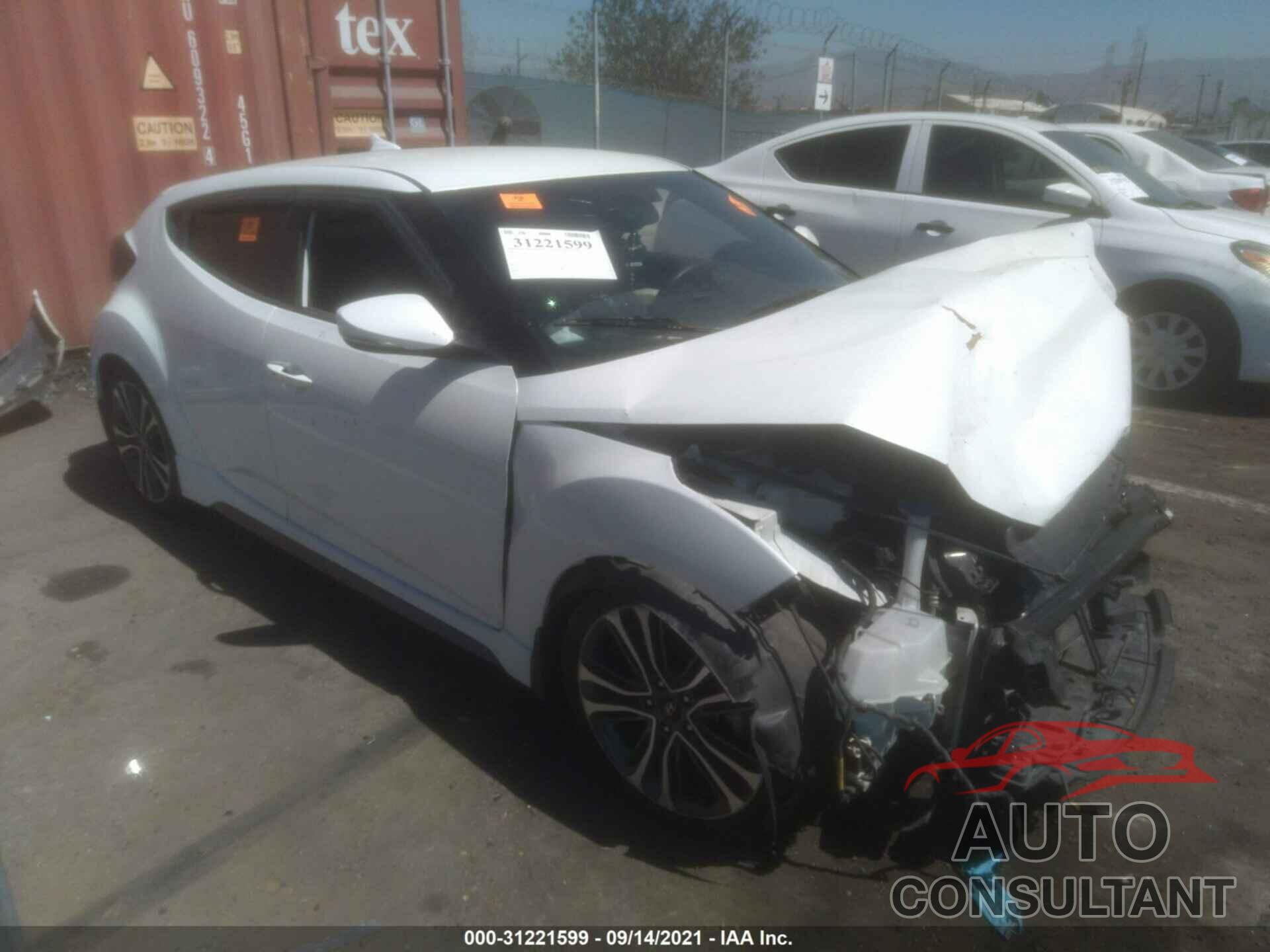 HYUNDAI VELOSTER 2016 - KMHTC6AE3GU302009