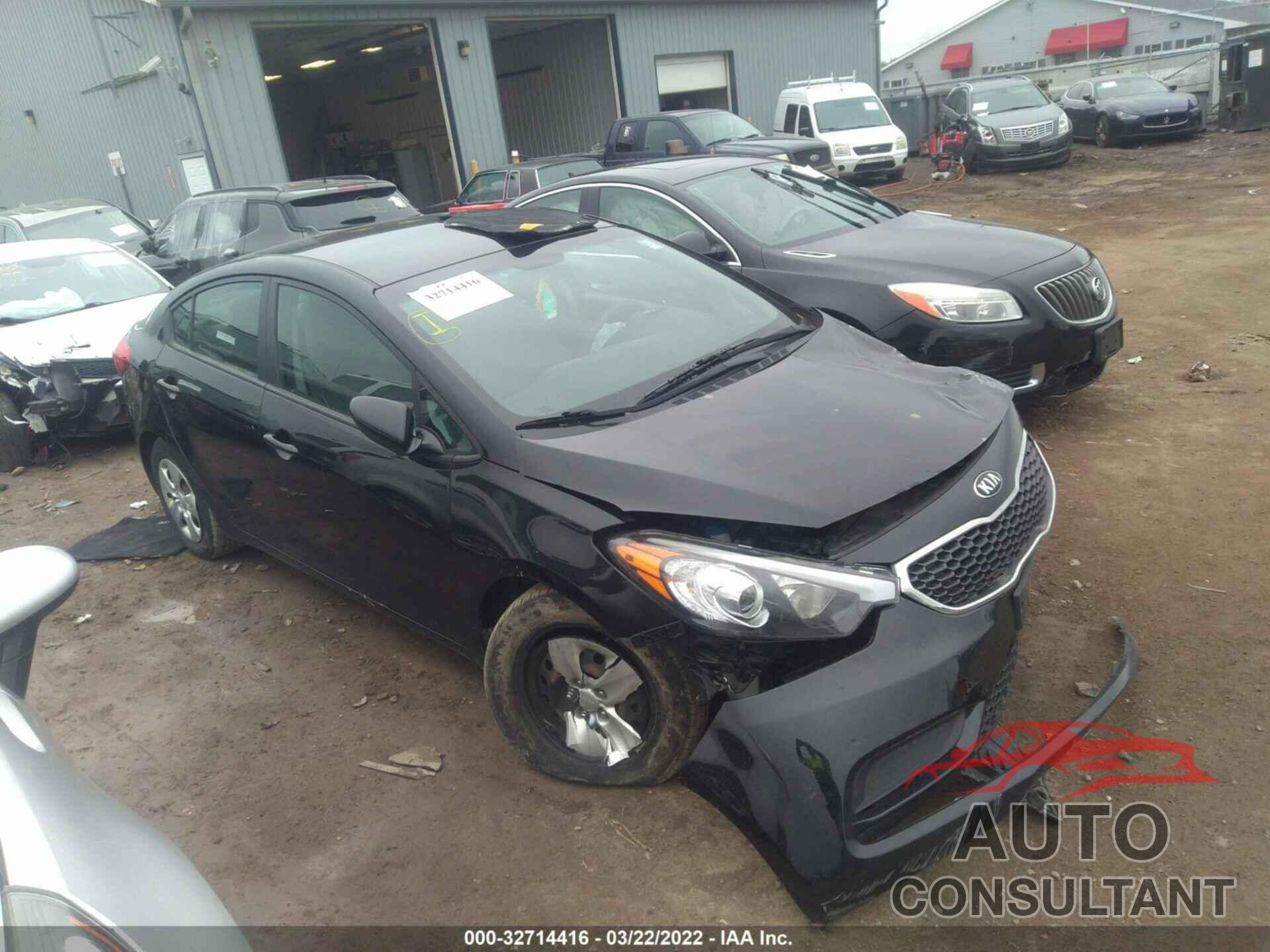 KIA FORTE 2016 - KNAFK4A68G5533352