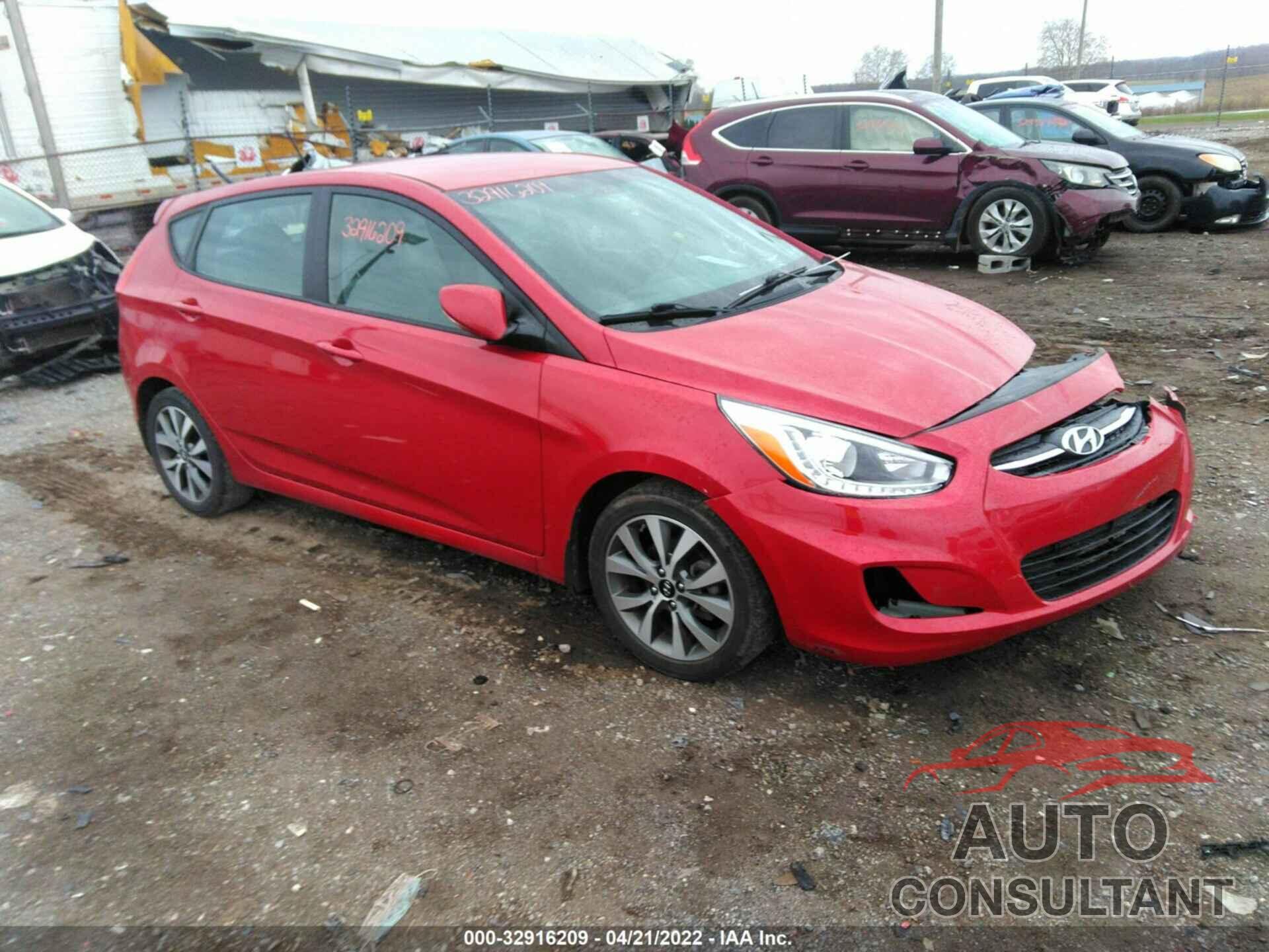 HYUNDAI ACCENT 2017 - KMHCU5AEXHU336313