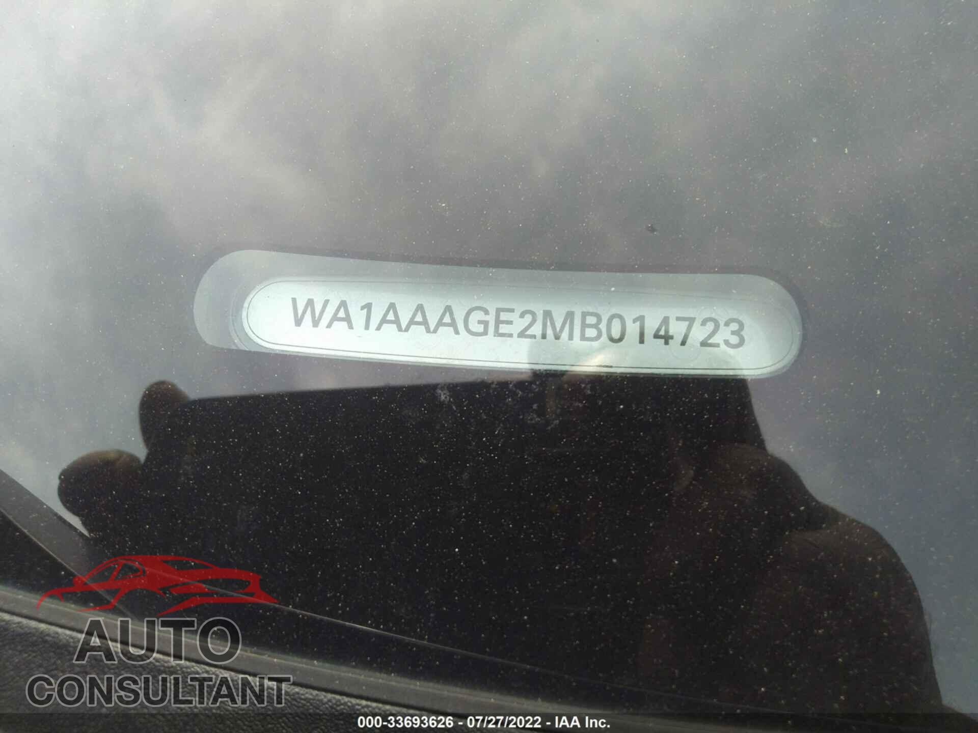AUDI E-TRON 2021 - WA1AAAGE2MB014723