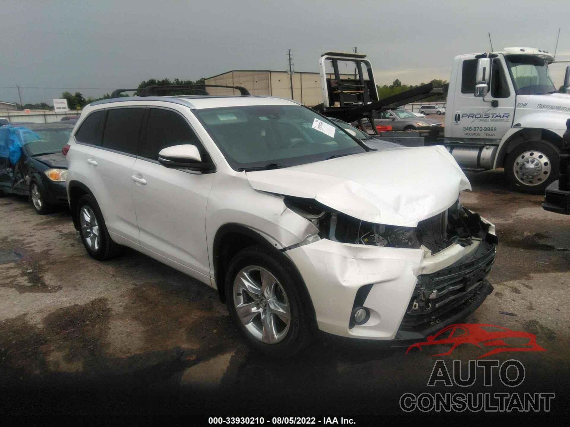 TOYOTA HIGHLANDER 2018 - 5TDYZRFH9JS247459