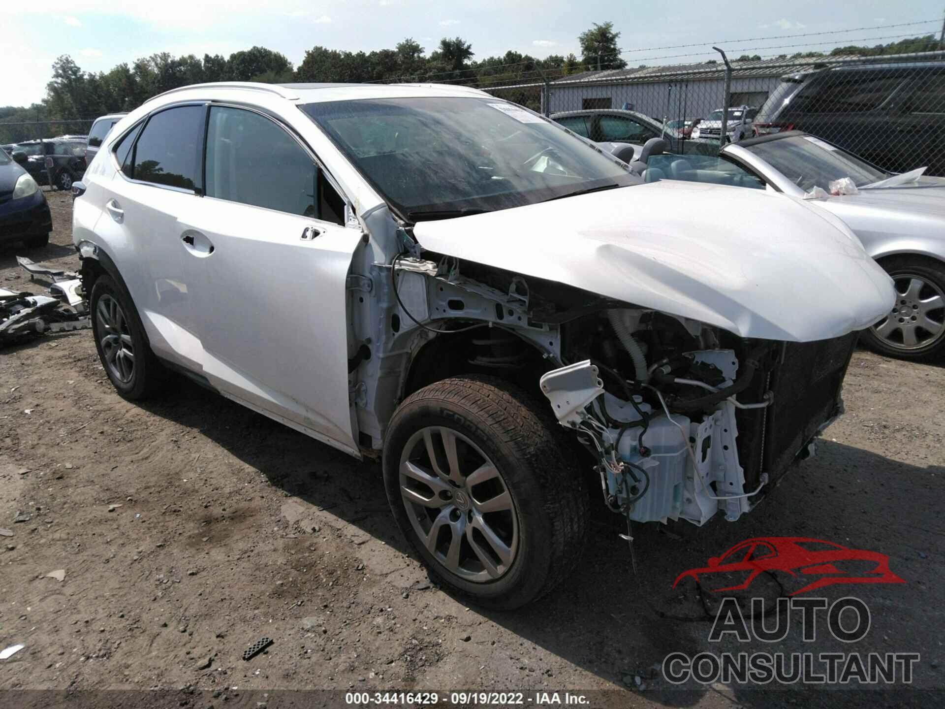 LEXUS NX 200T 2016 - JTJBARBZ0G2082992