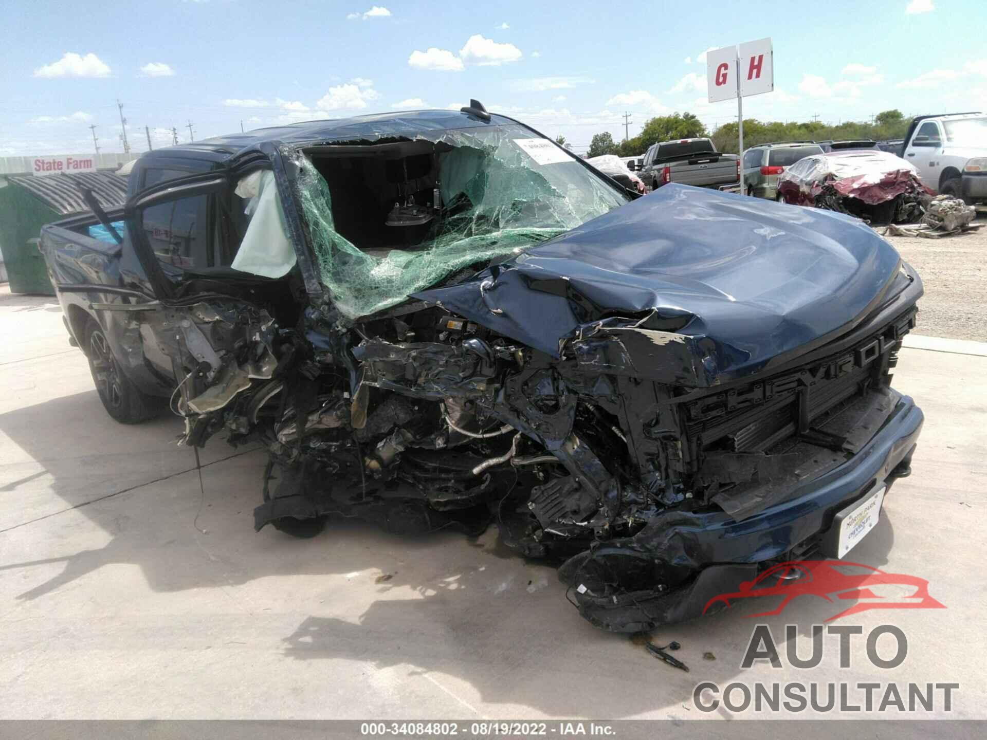 CHEVROLET SILVERADO 1500 2022 - 1GCPABEK0NZ527007