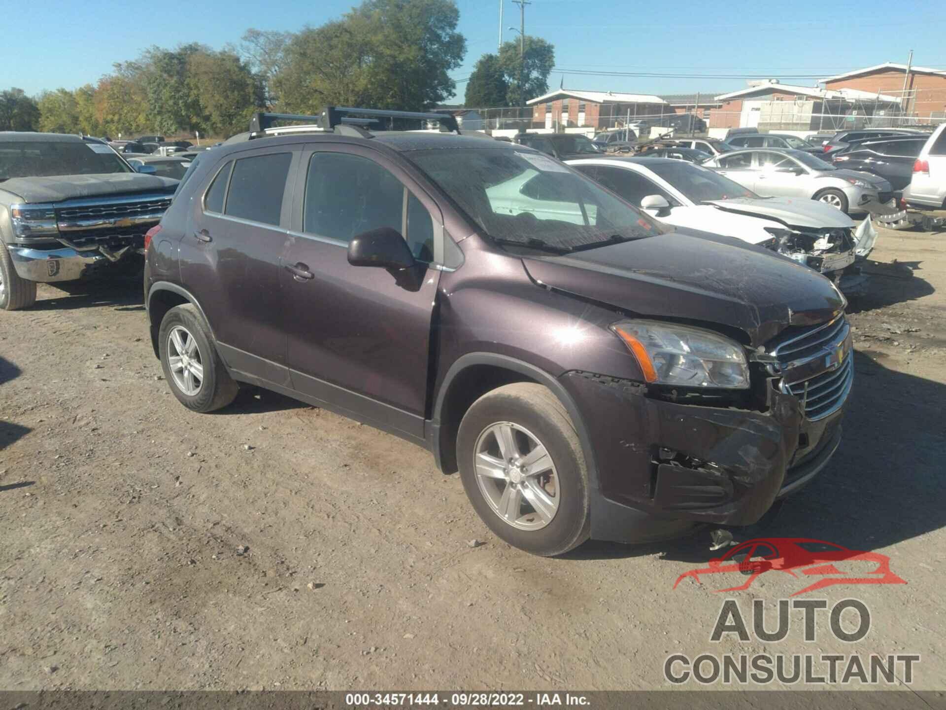 CHEVROLET TRAX 2016 - 3GNCJPSB0GL120032