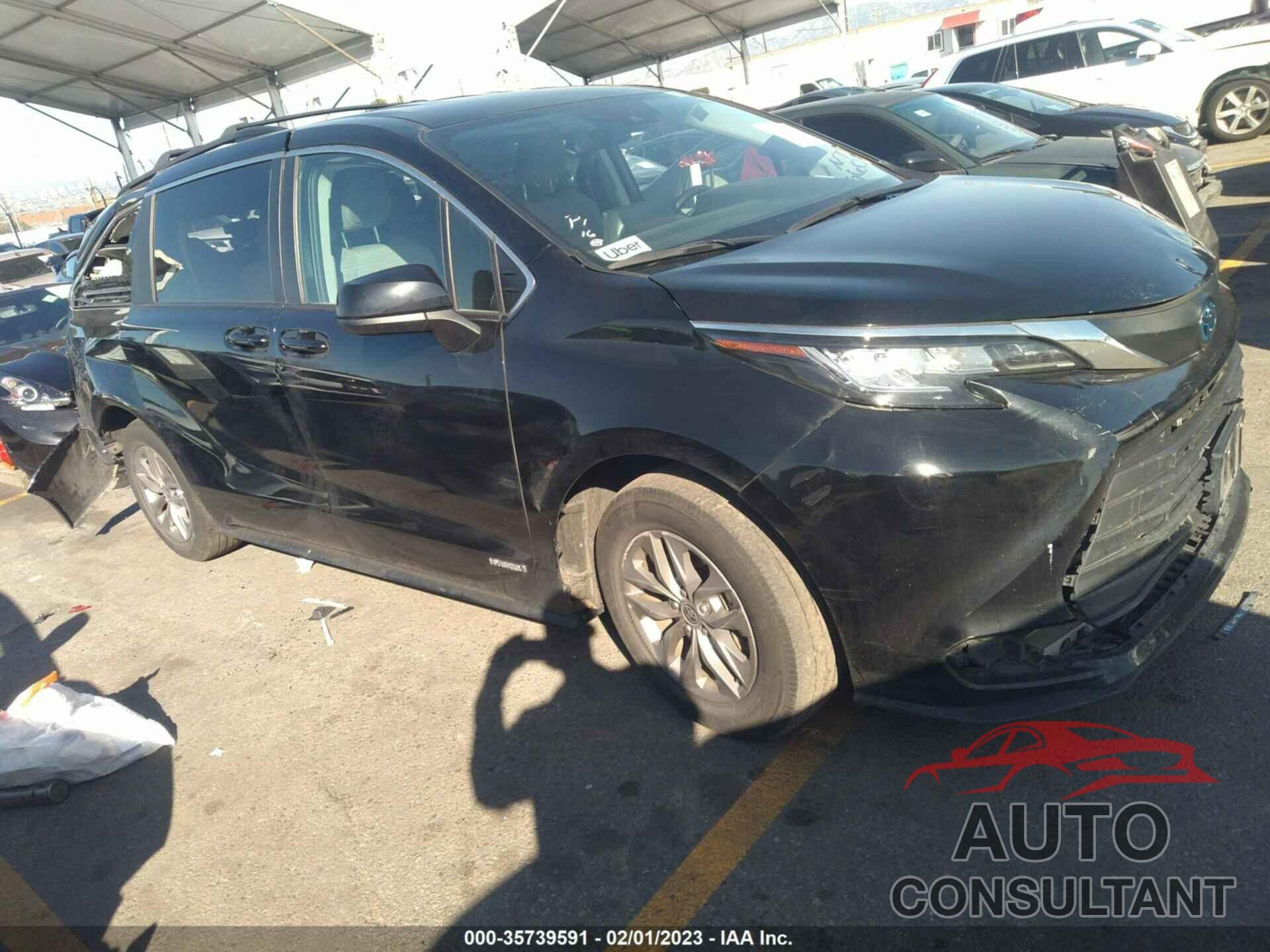 TOYOTA SIENNA 2021 - 5TDKRKEC6MS013450