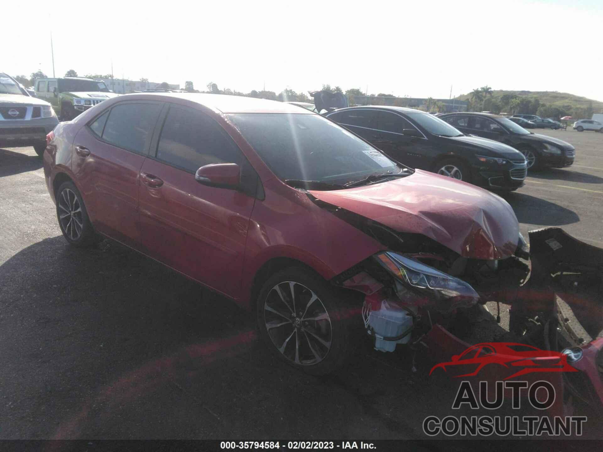 TOYOTA COROLLA 2018 - 2T1BURHE1JC007600