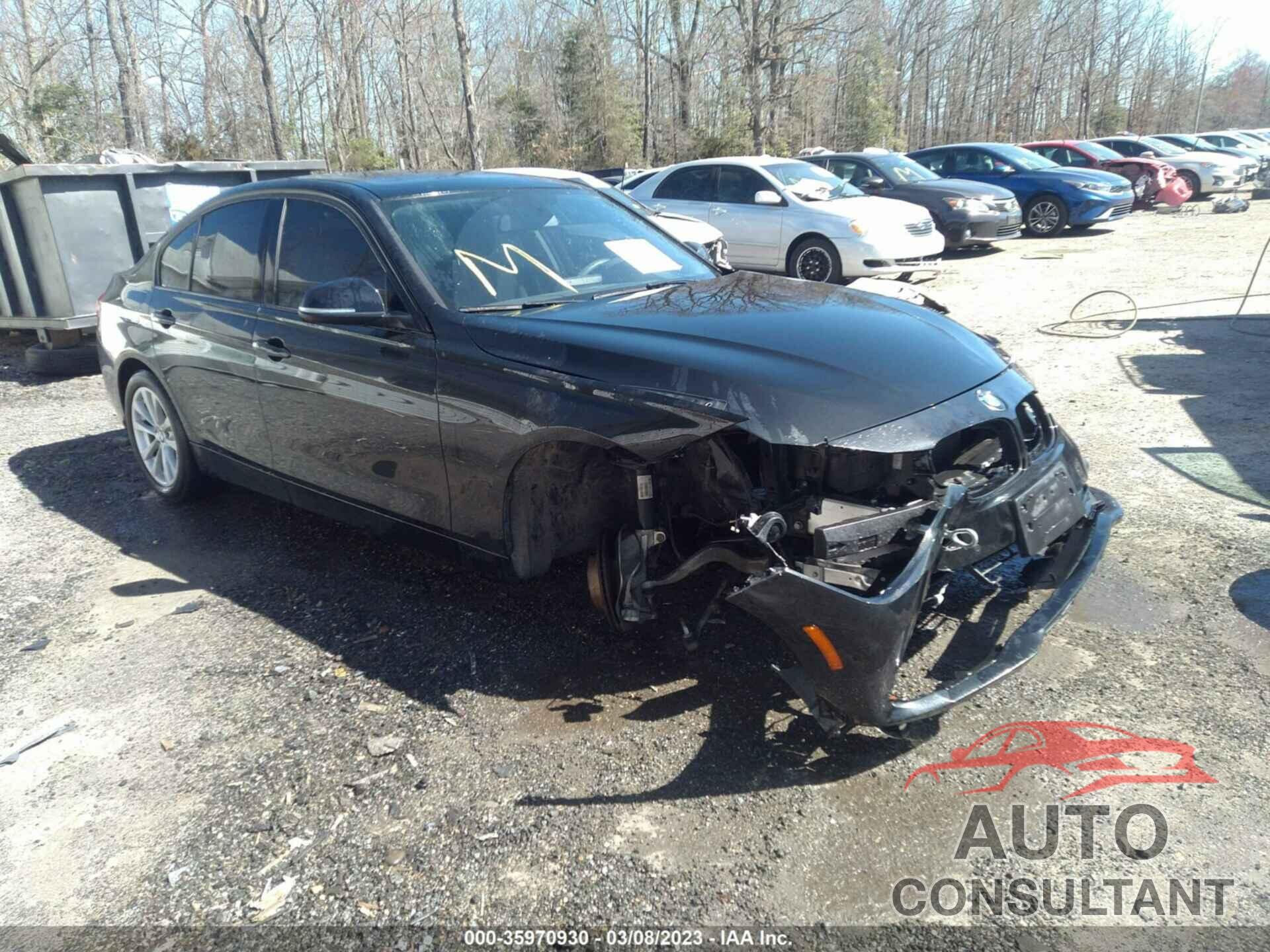BMW 3 SERIES 2017 - WBA8A3C5XHK691415