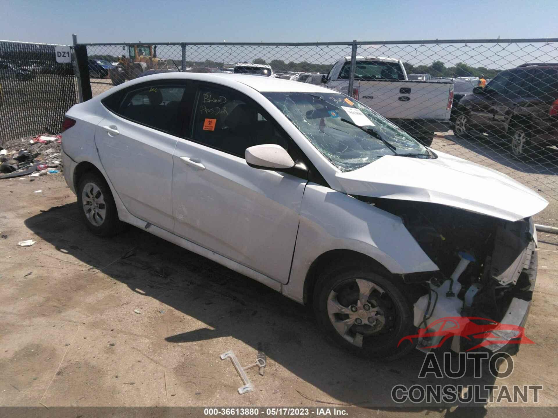 HYUNDAI ACCENT 2017 - KMHCT4AEXHU222339