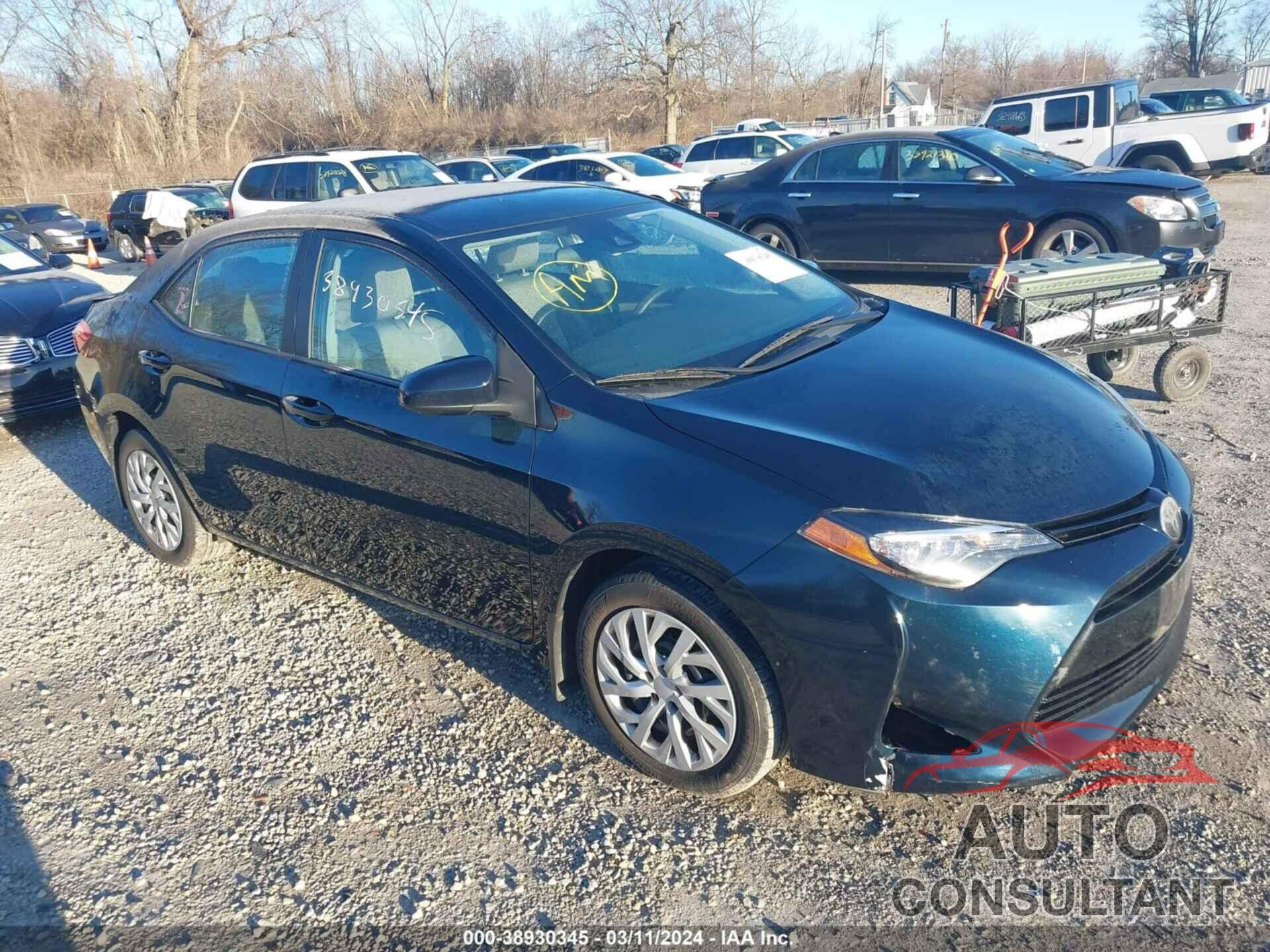 TOYOTA COROLLA 2017 - 2T1BURHE0HC781833