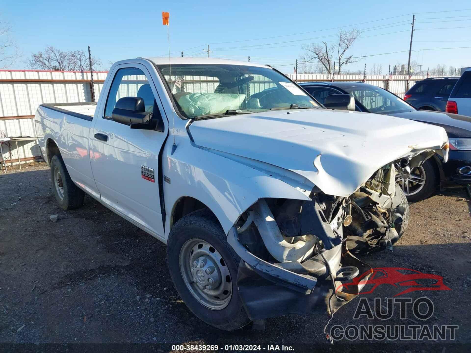 DODGE RAM 2500 2010 - 3D7LP2ETXAG128496