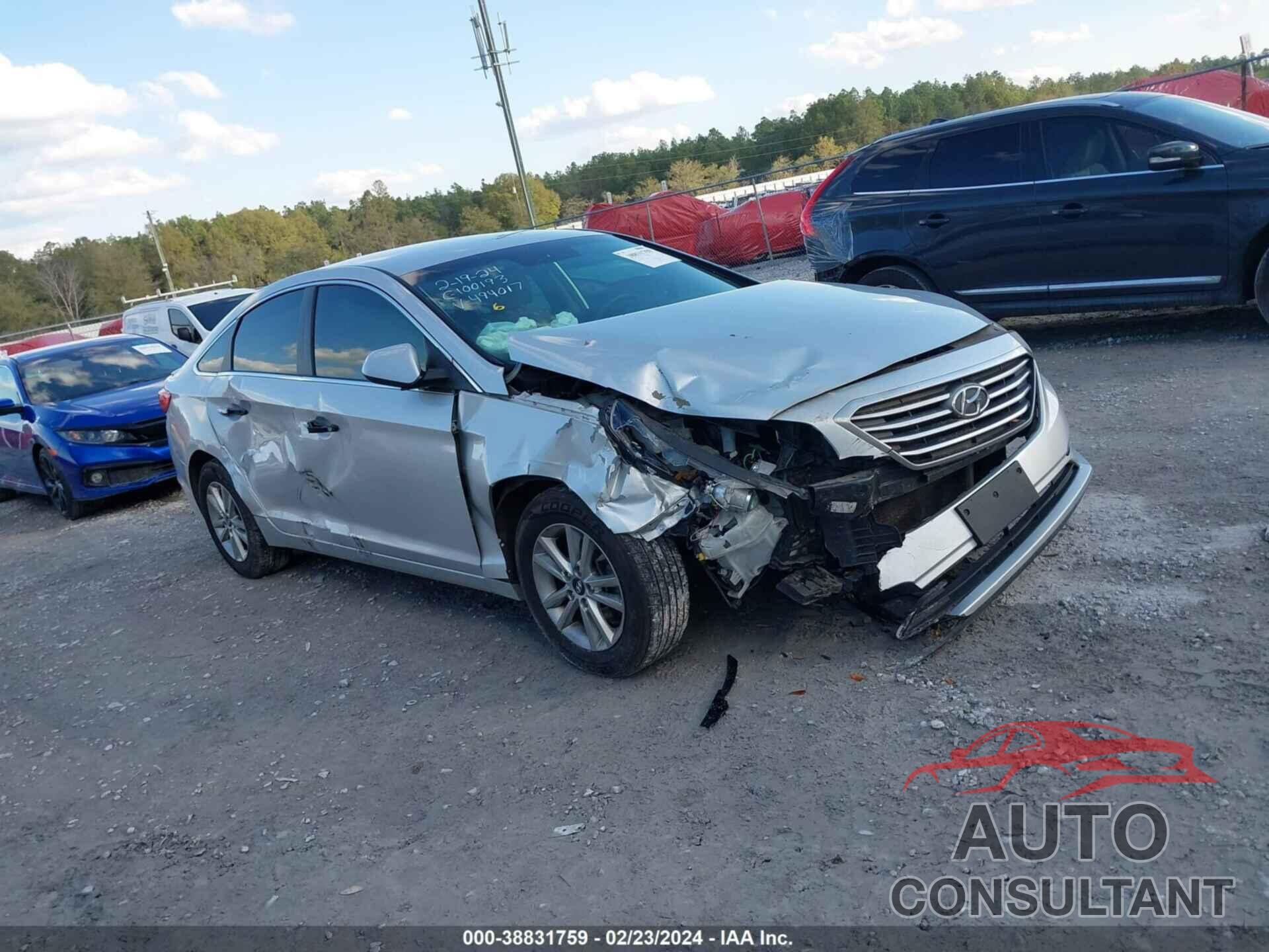 HYUNDAI SONATA 2017 - 5NPE24AF6HH494017