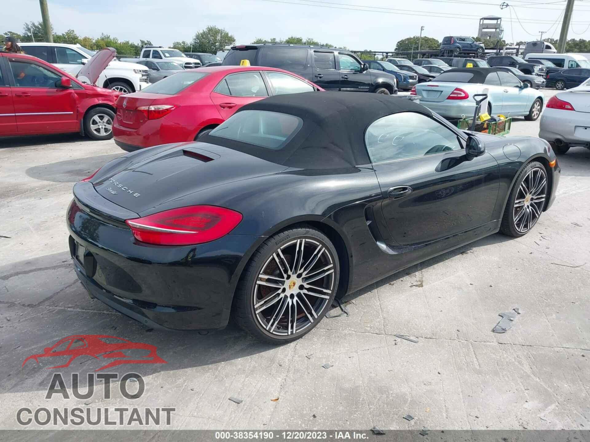PORSCHE BOXSTER 2016 - WP0CA2A83GS120285
