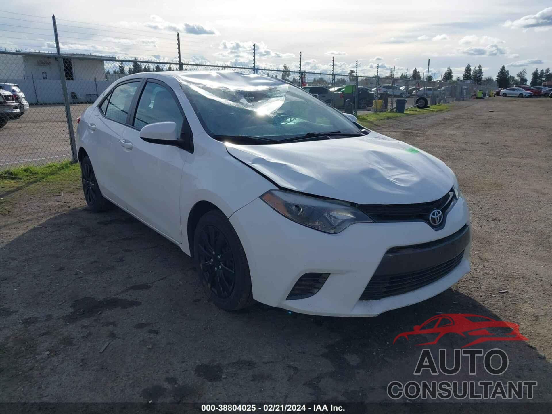 TOYOTA COROLLA 2016 - 2T1BURHE3GC680932