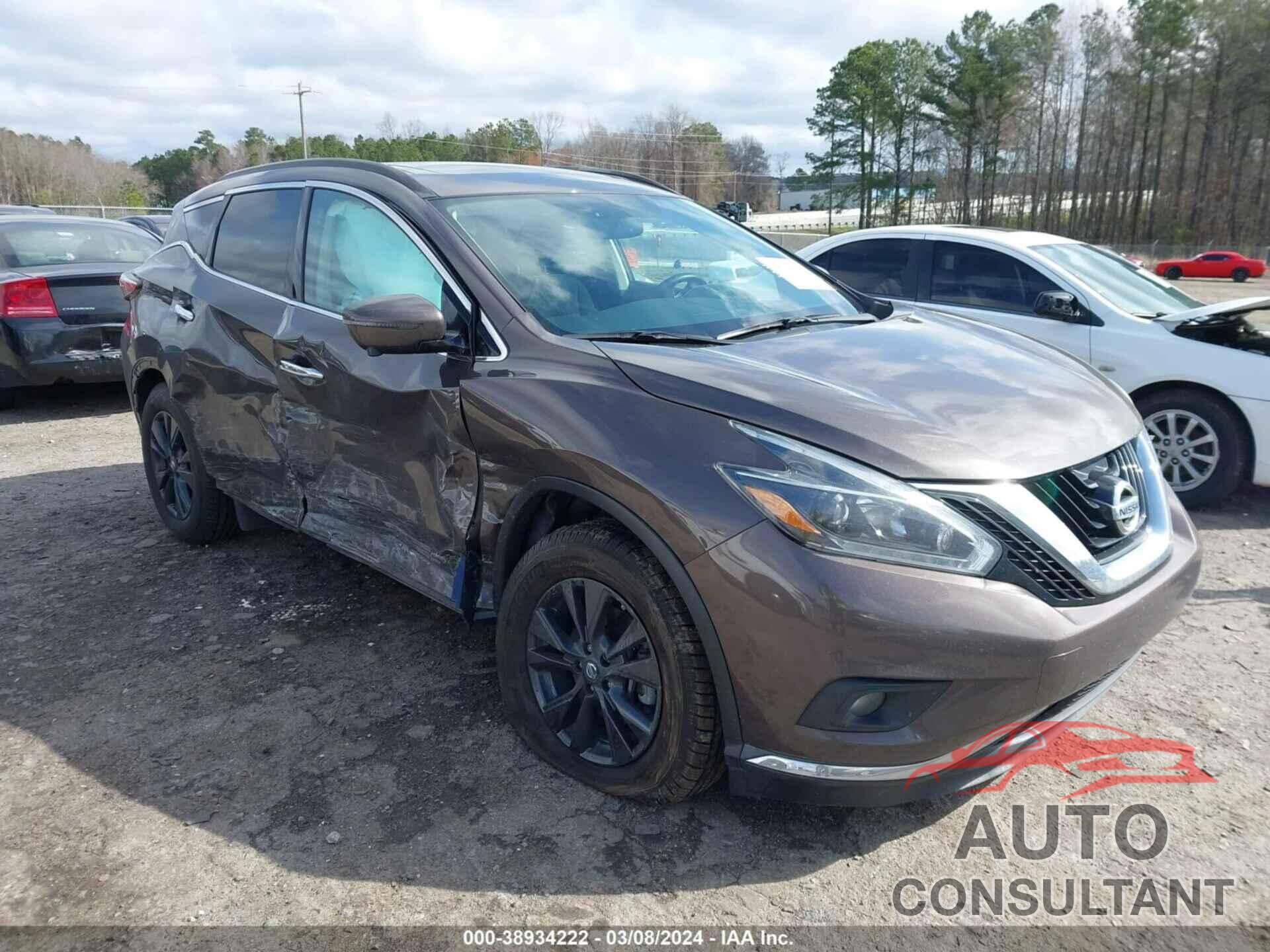 NISSAN MURANO 2018 - 5N1AZ2MG3JN193788