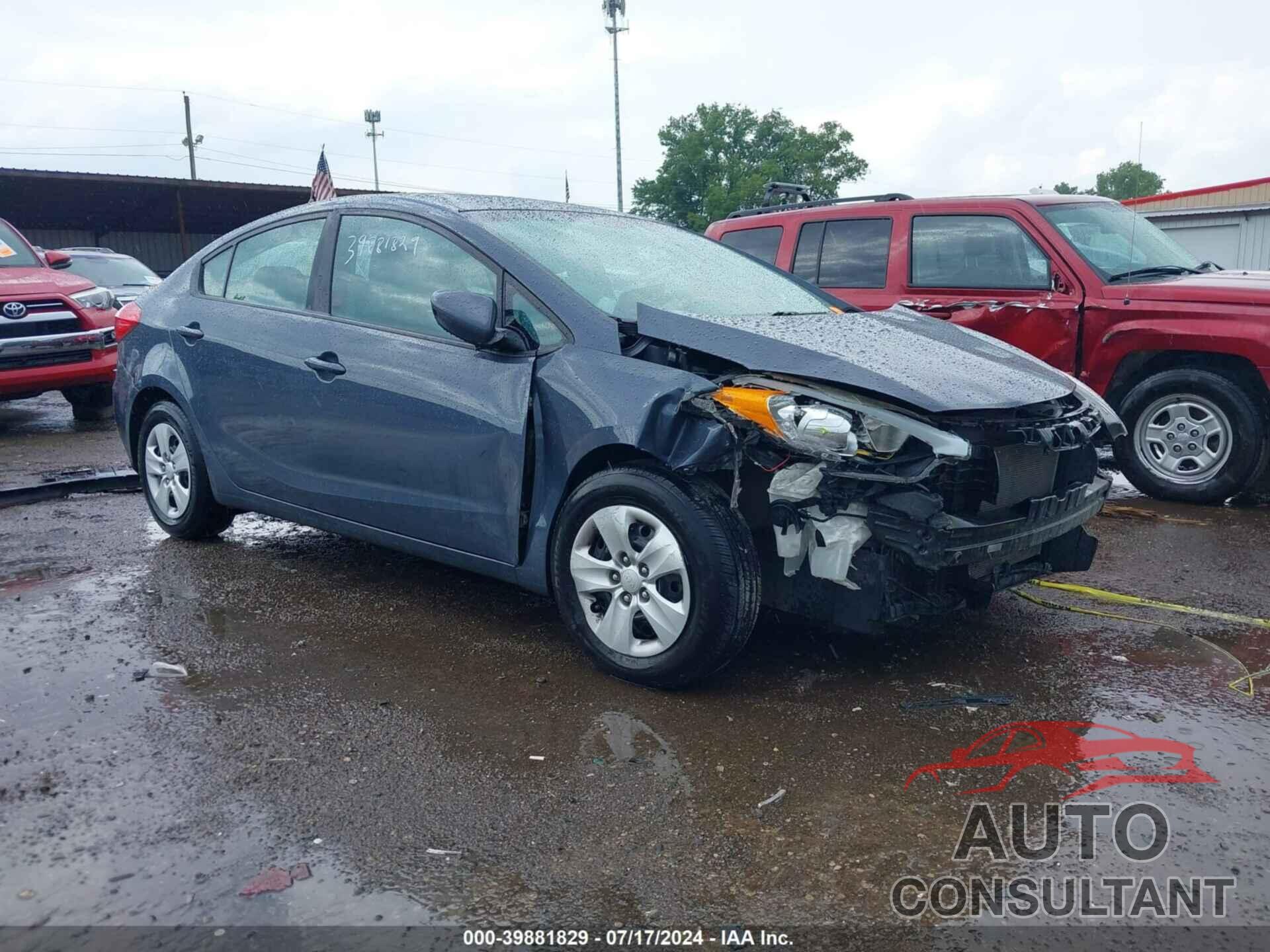 KIA FORTE 2016 - KNAFK4A64G5571046