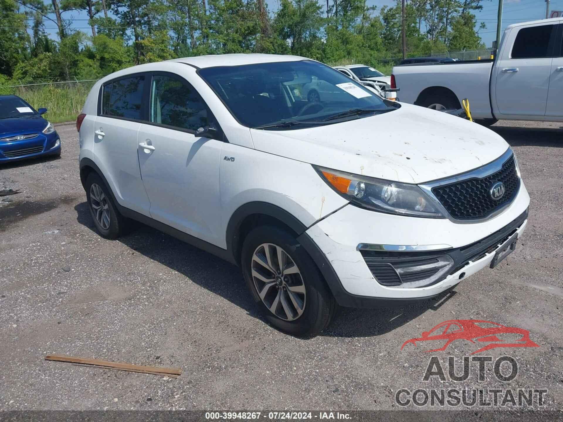 KIA SPORTAGE 2016 - KNDPBCAC6G7876396