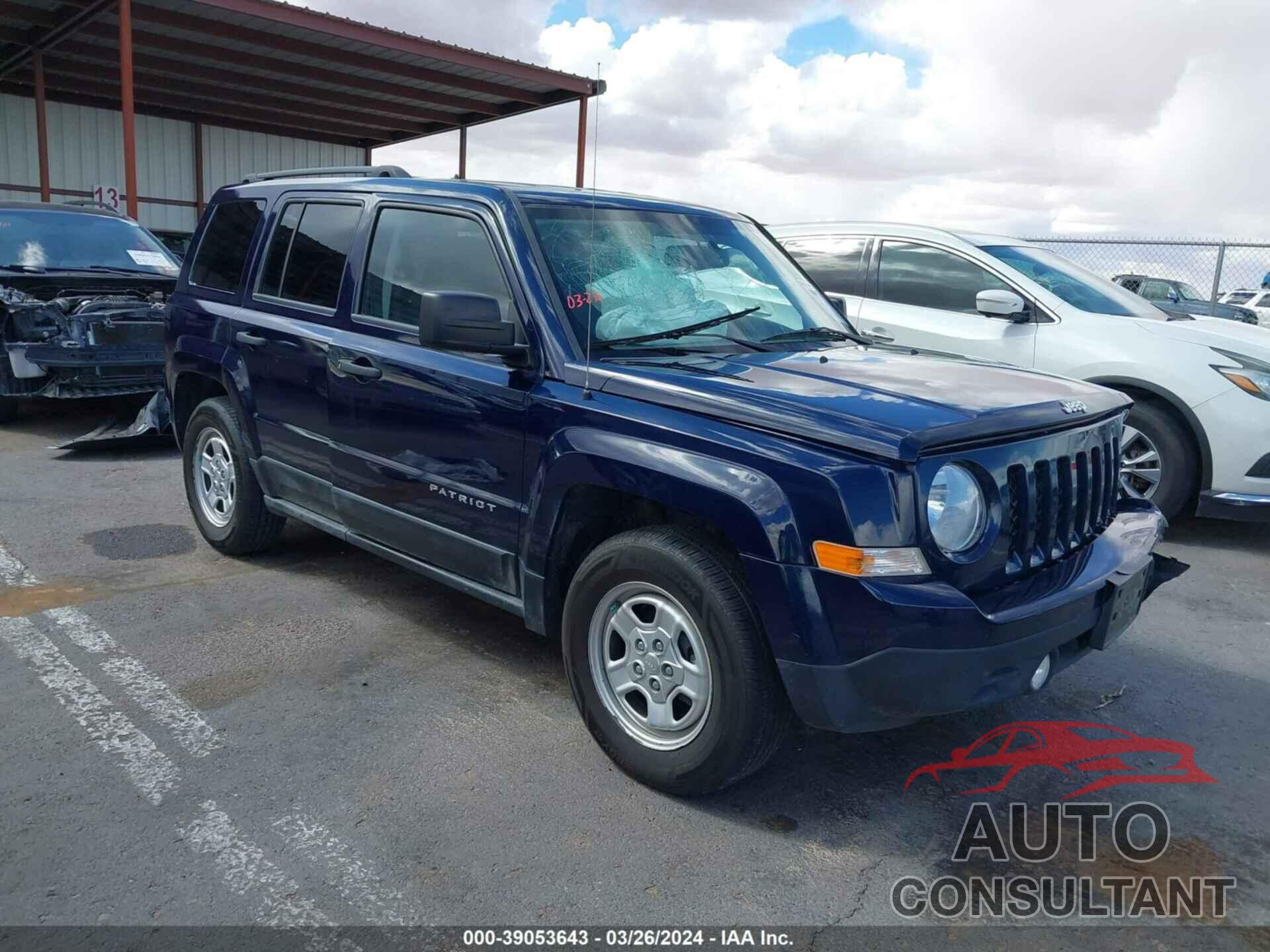 JEEP PATRIOT 2016 - 1C4NJPBA4GD738257