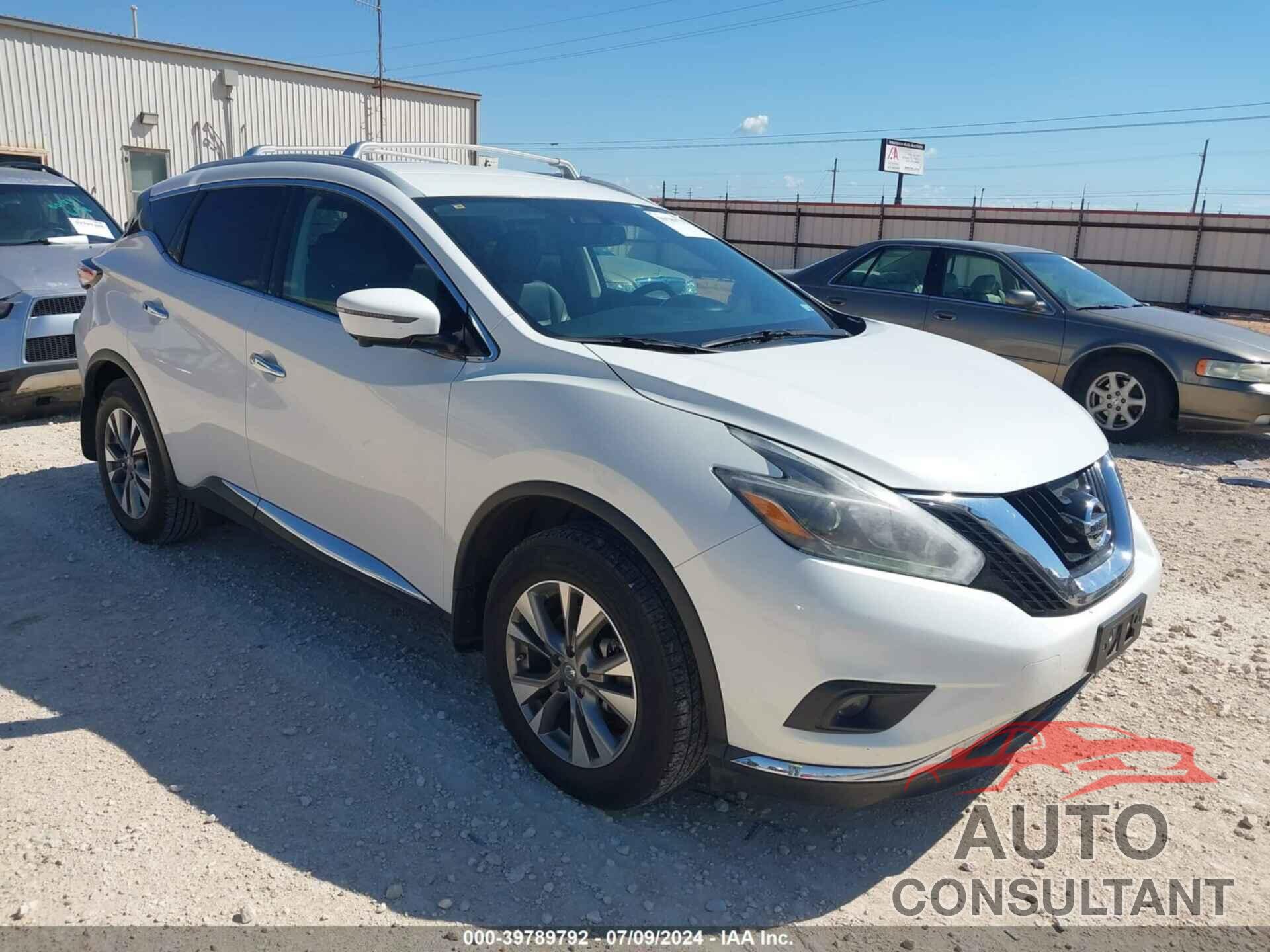 NISSAN MURANO 2018 - 5N1AZ2MG4JN177857