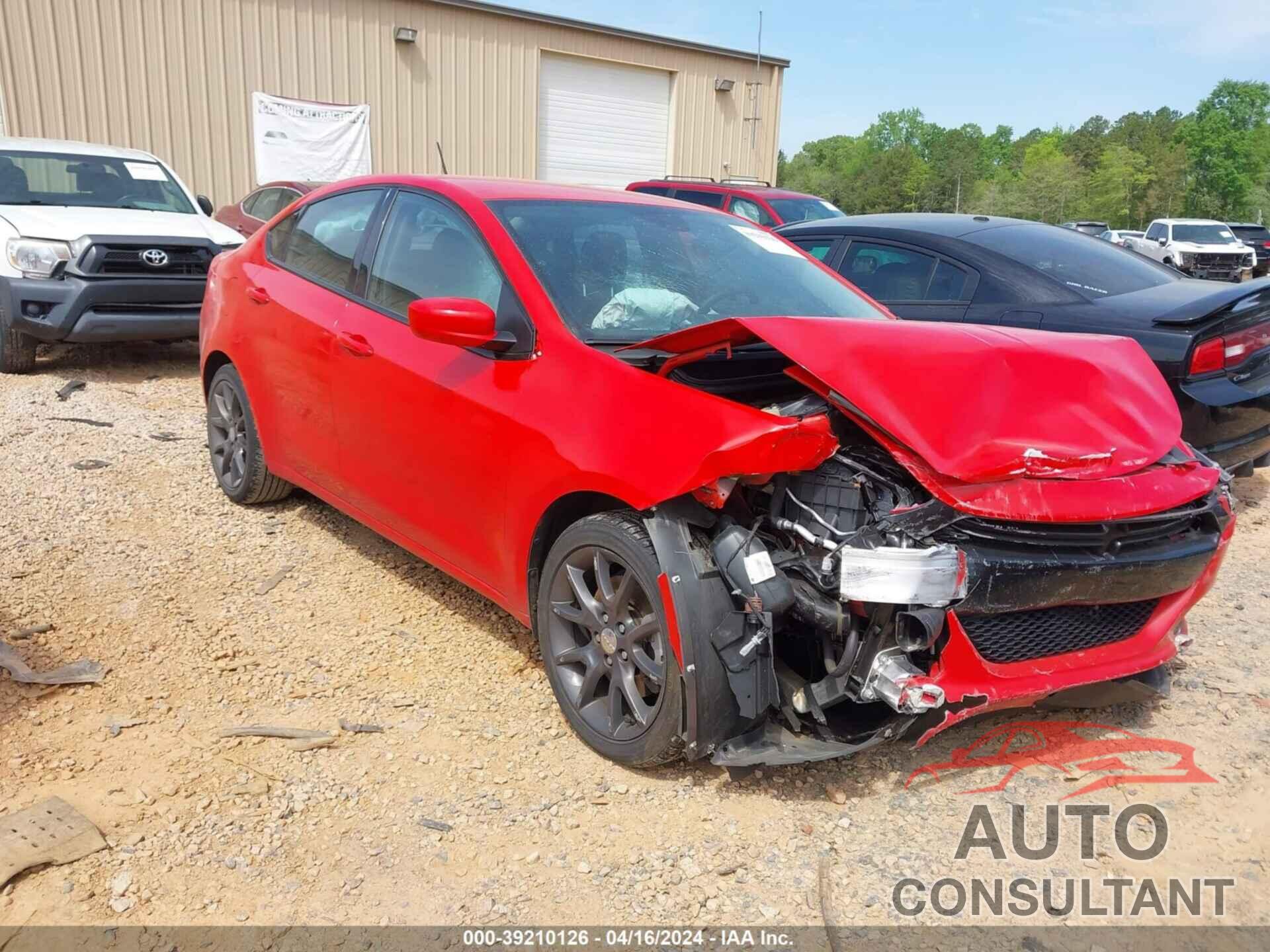 DODGE DART 2016 - 1C3CDFAA2GD712125