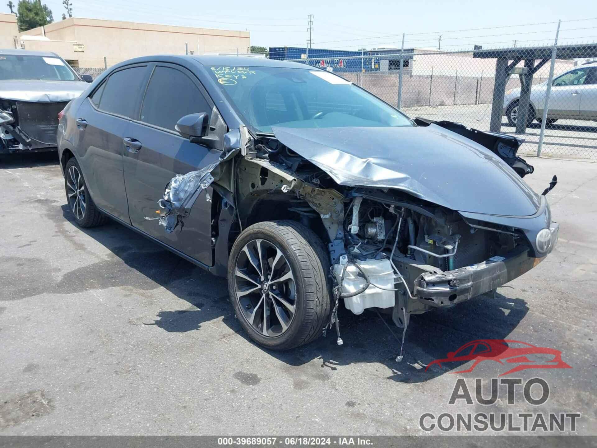 TOYOTA COROLLA 2018 - 5YFBURHE1JP750967