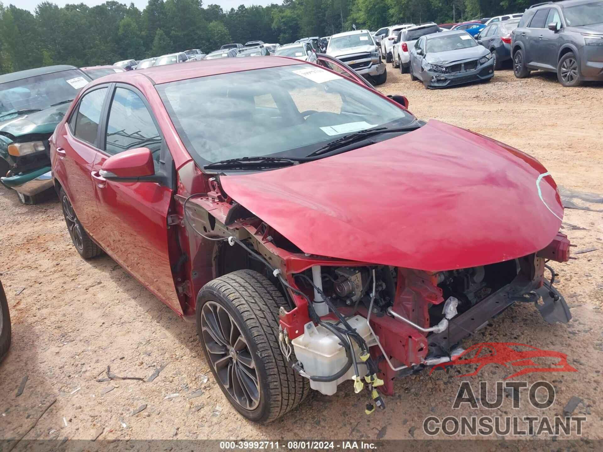 TOYOTA COROLLA 2016 - 2T1BURHE1GC738293
