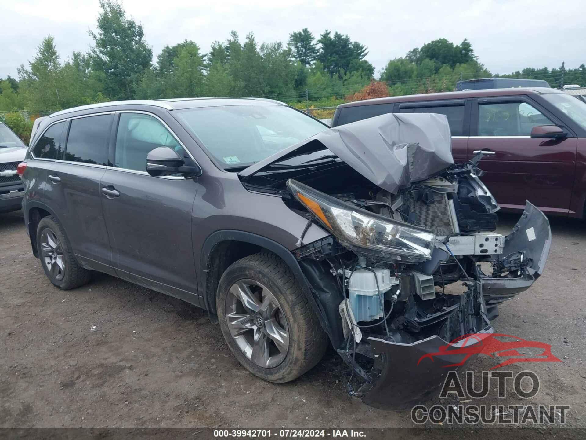 TOYOTA HIGHLANDER 2019 - 5TDDZRFHXKS947913