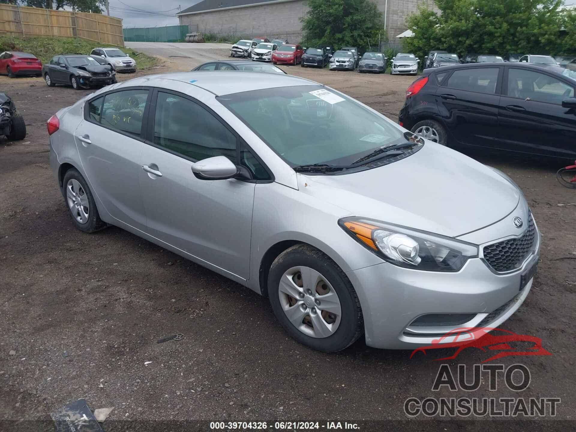 KIA FORTE 2015 - KNAFK4A69F5262249