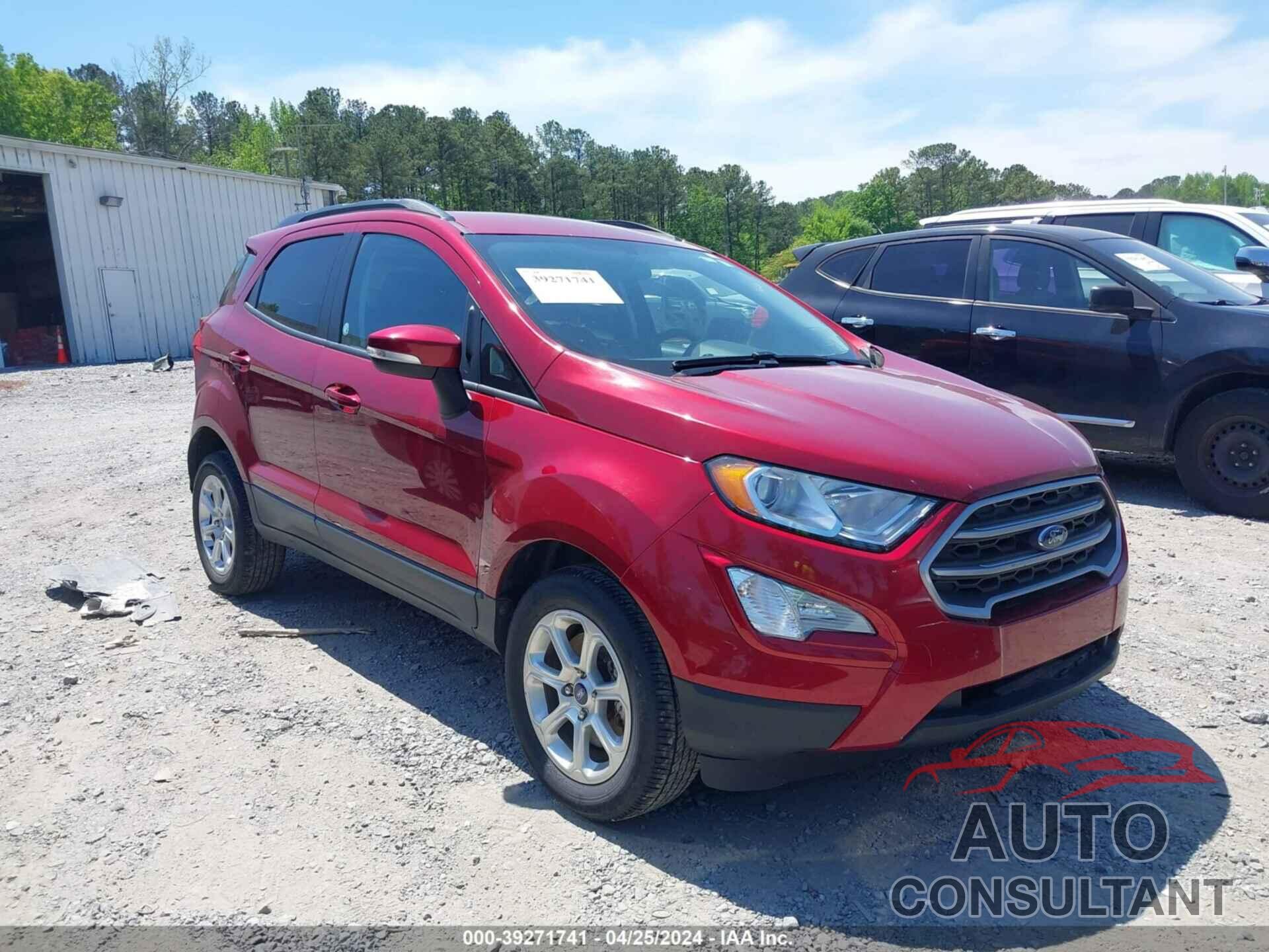 FORD ECOSPORT 2021 - MAJ6S3GL8MC422405