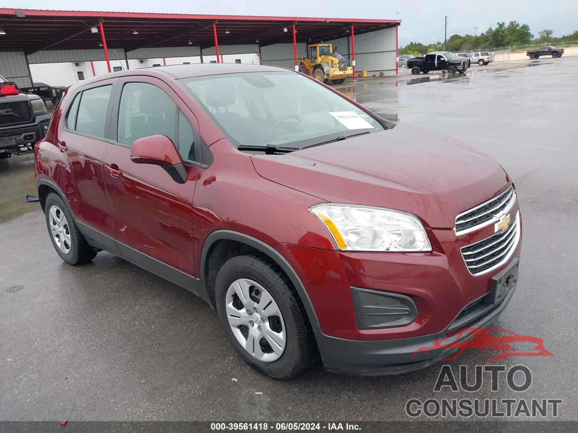 CHEVROLET TRAX 2016 - 3GNCJKSB2GL254396