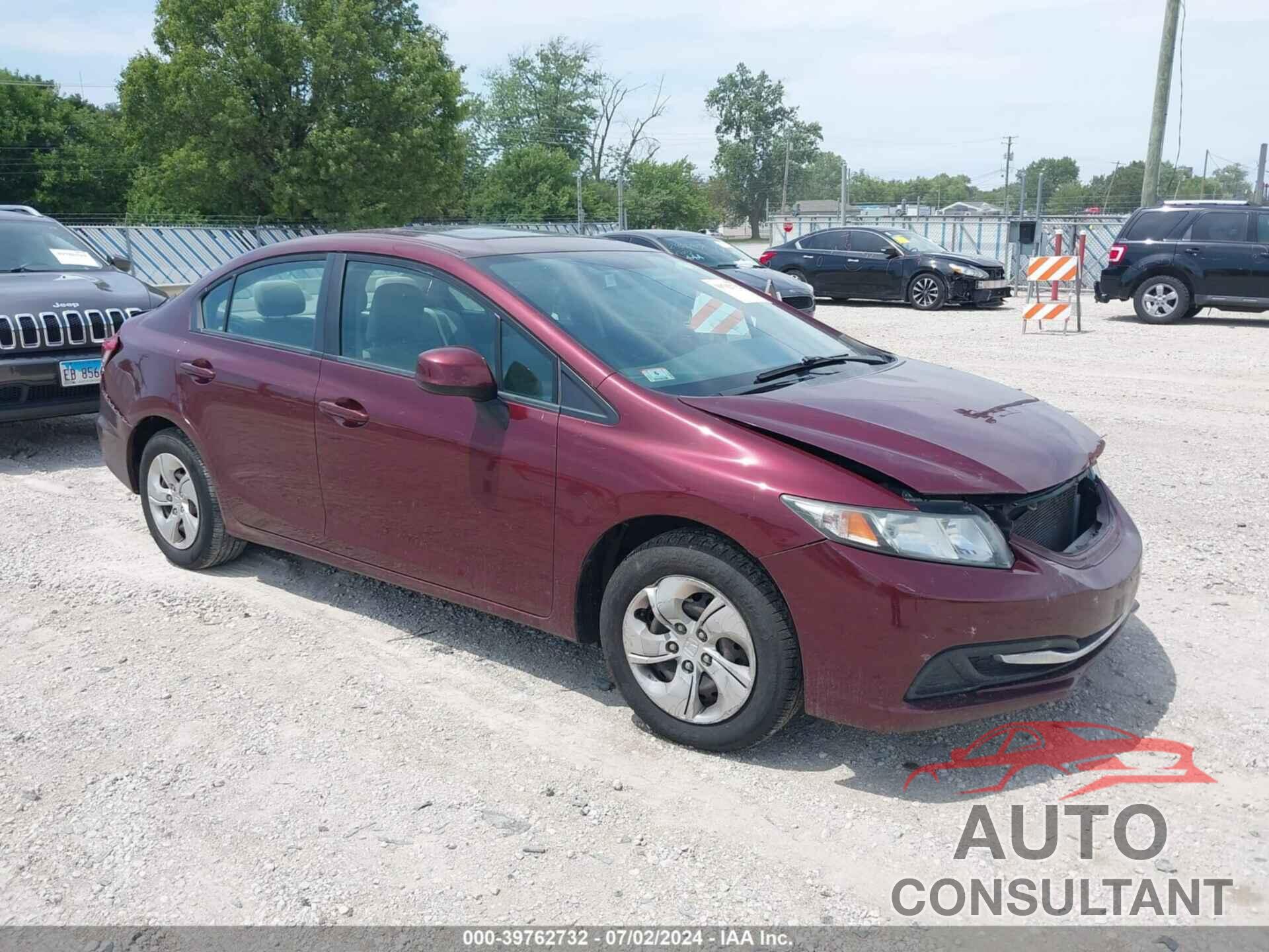 HONDA CIVIC 2013 - 2HGFB2F59DH595985