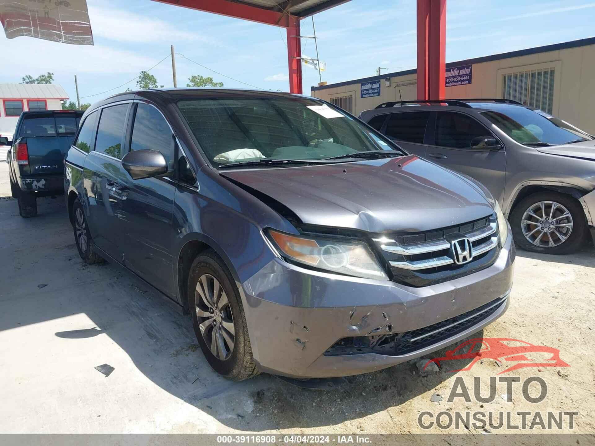 HONDA ODYSSEY 2016 - 5FNRL5H39GB013545