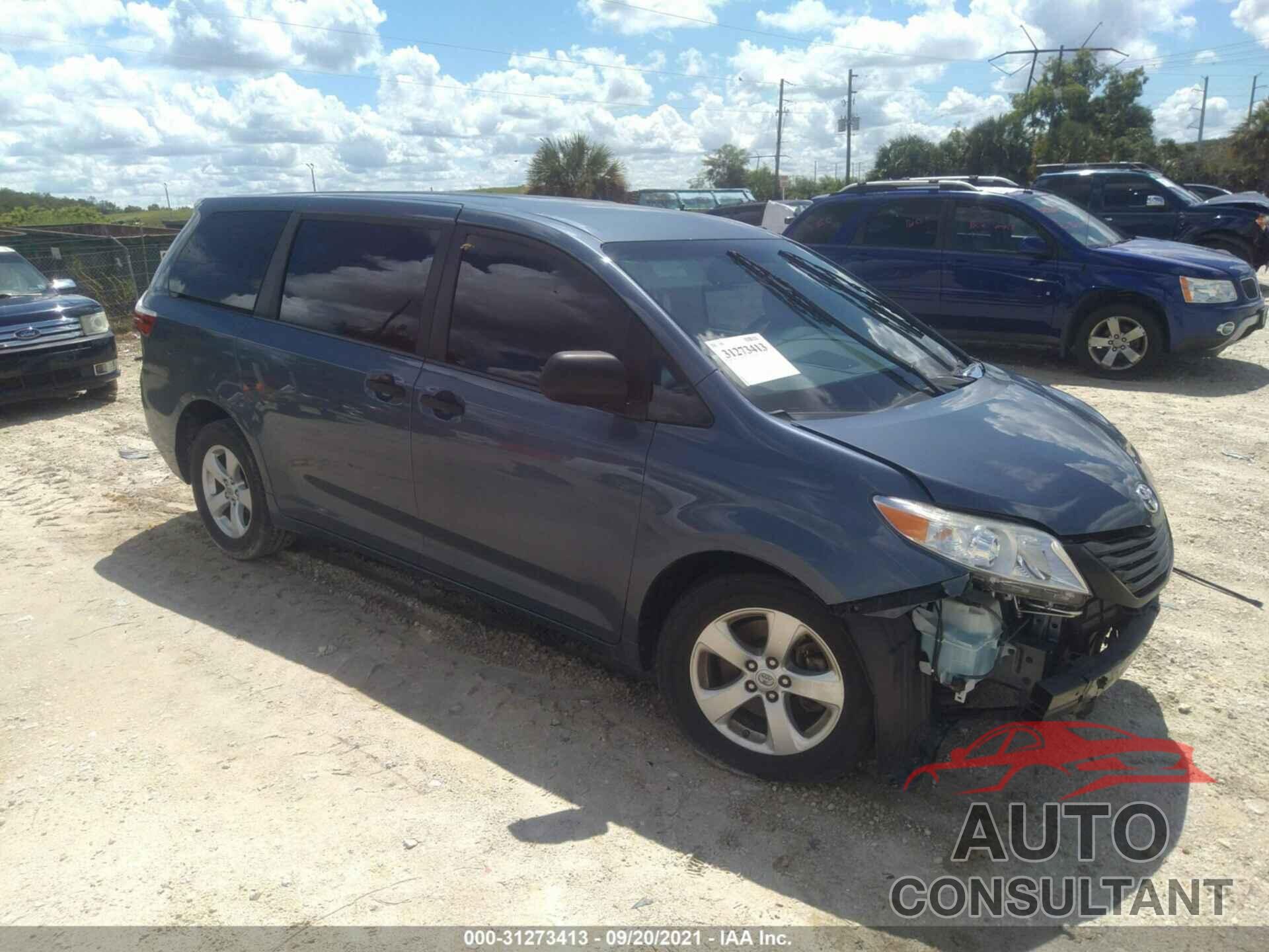 TOYOTA SIENNA 2016 - 5TDZK3DCXGS748592