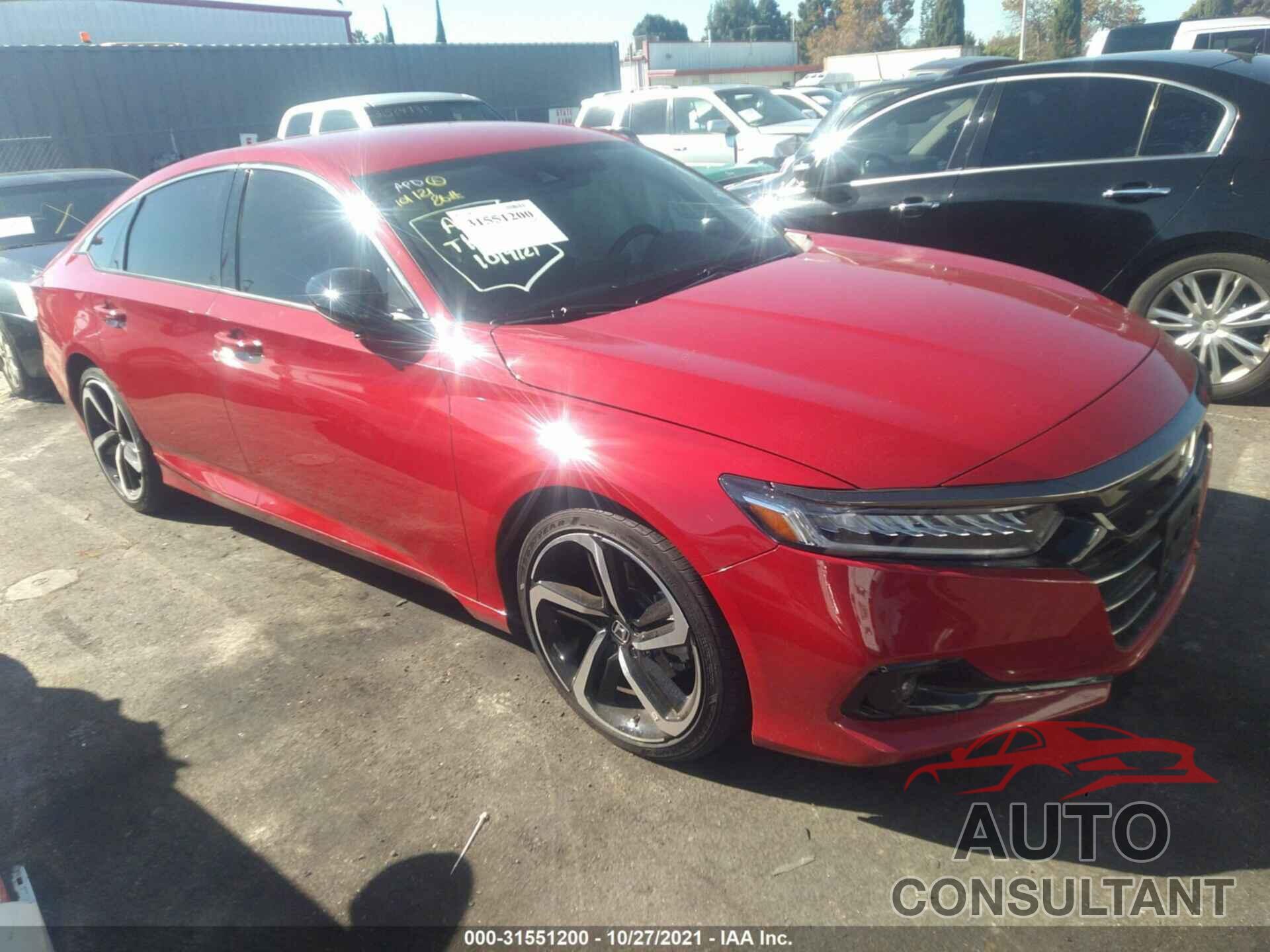HONDA ACCORD SEDAN 2021 - 1HGCV1F41MA048980