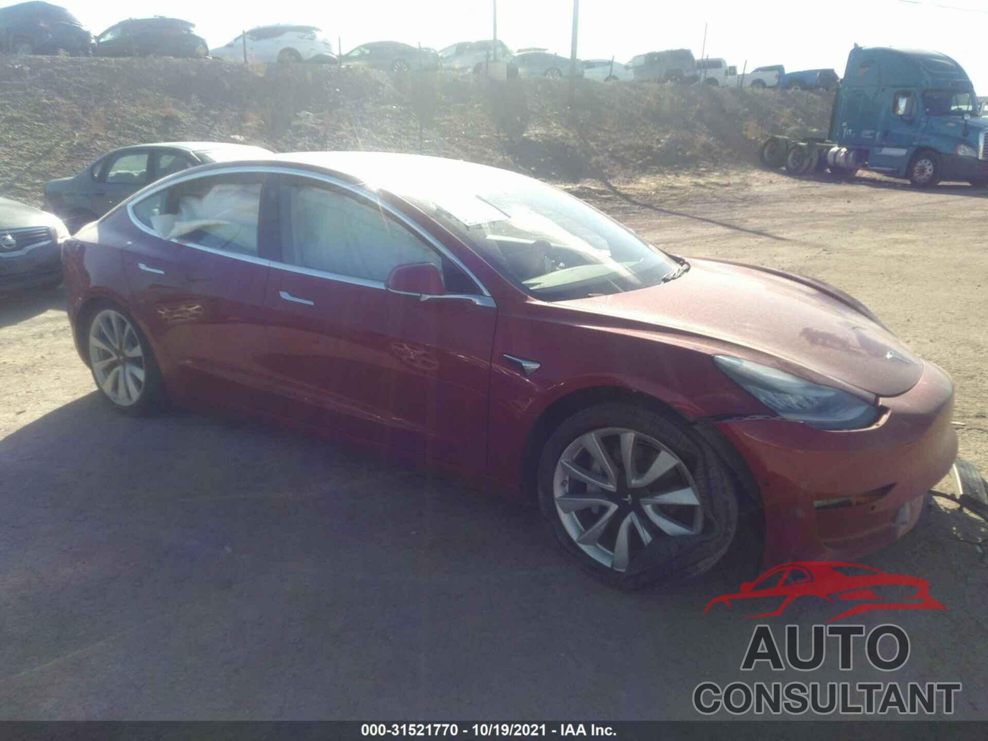 TESLA MODEL 3 2019 - 5YJ3E1EB7KF192116