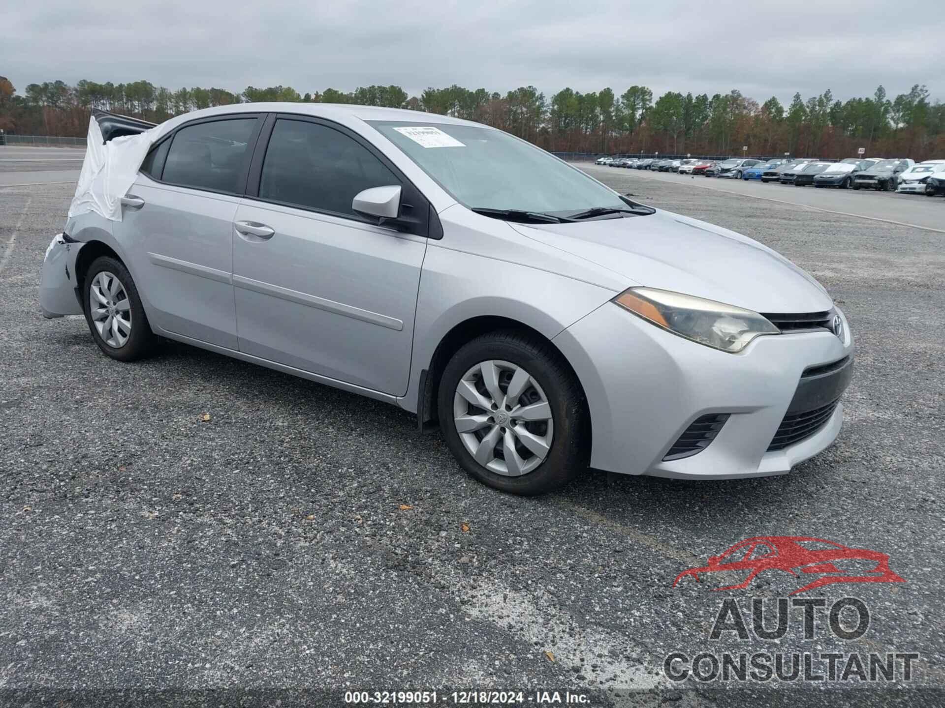 TOYOTA COROLLA 2015 - 2T1BURHE1FC462132