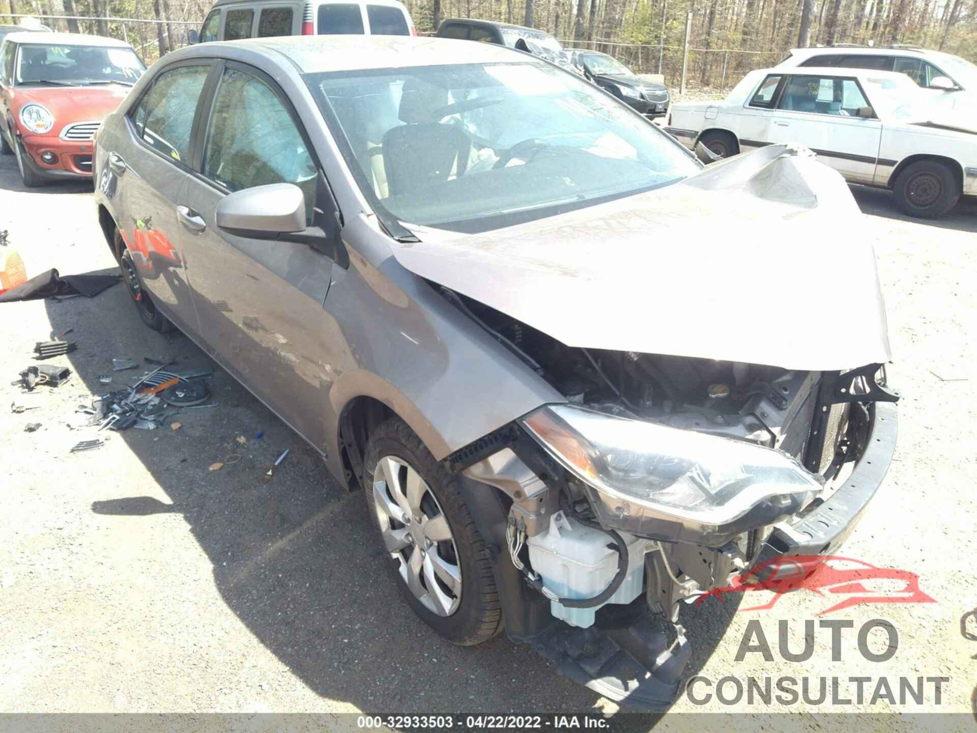 TOYOTA COROLLA 2016 - 2T1BURHE1GC739251
