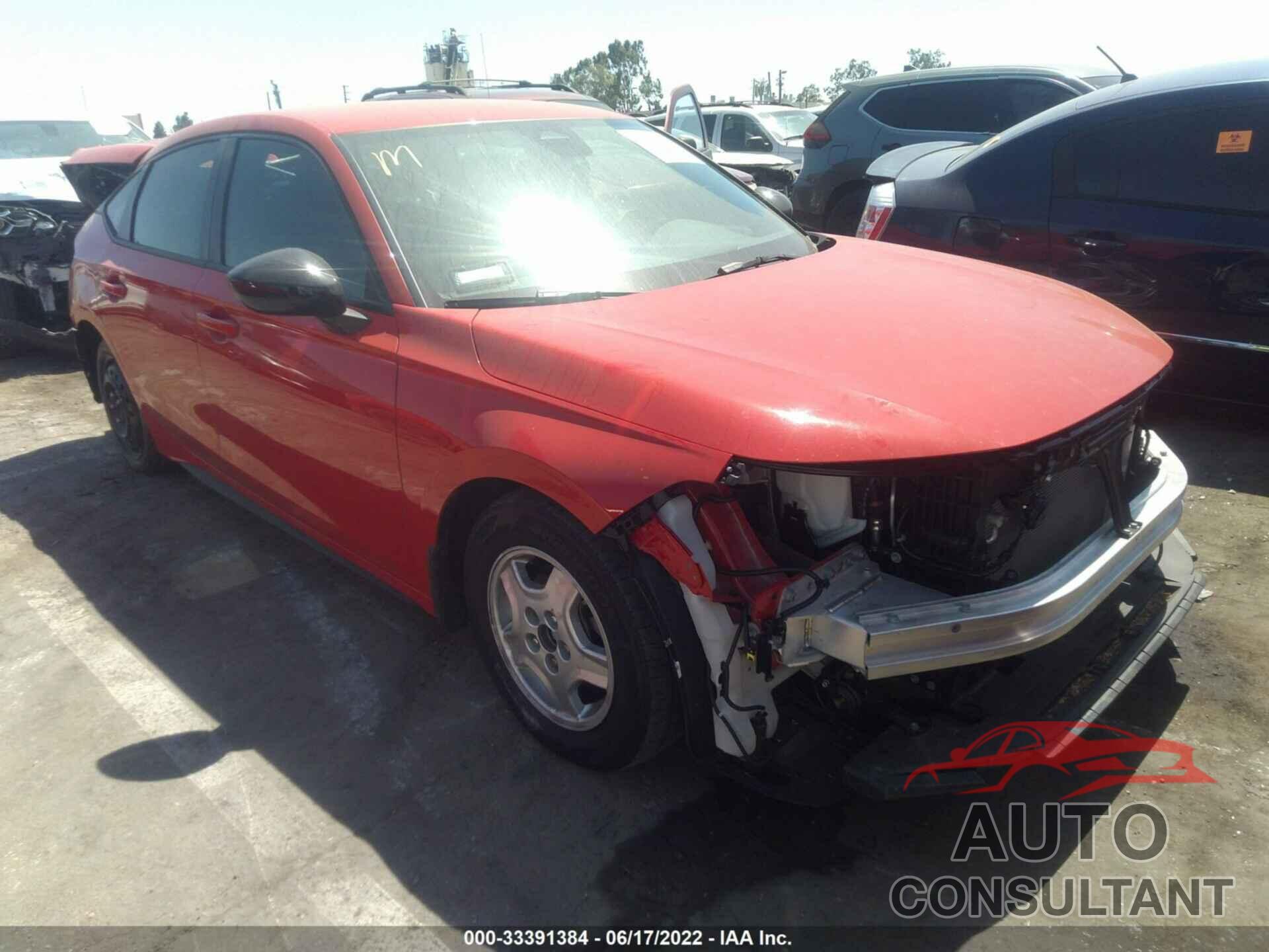 HONDA CIVIC HATCHBACK 2022 - 19XFL2H89NE002559