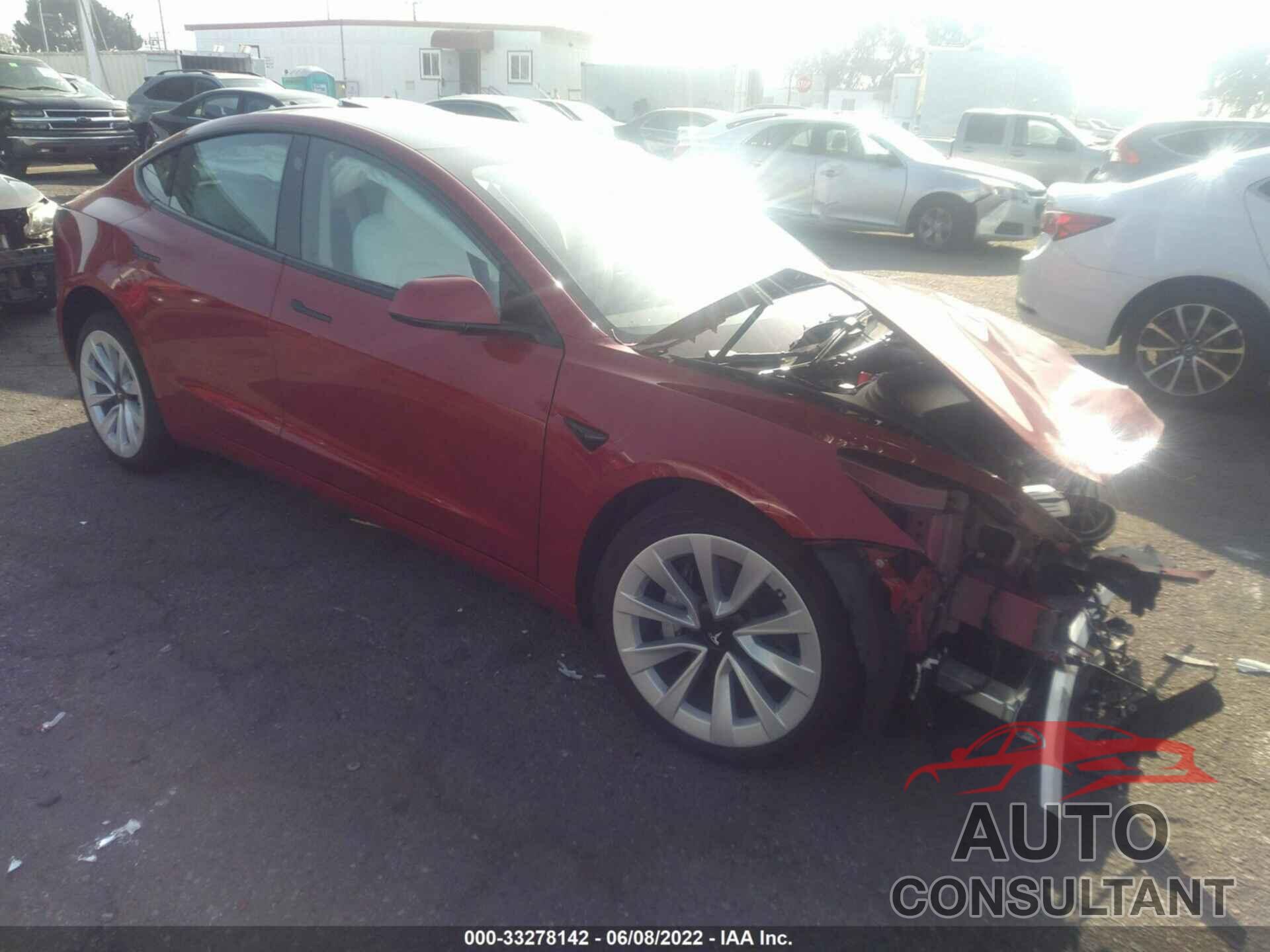 TESLA MODEL 3 2022 - 5YJ3E1EB8NF203354