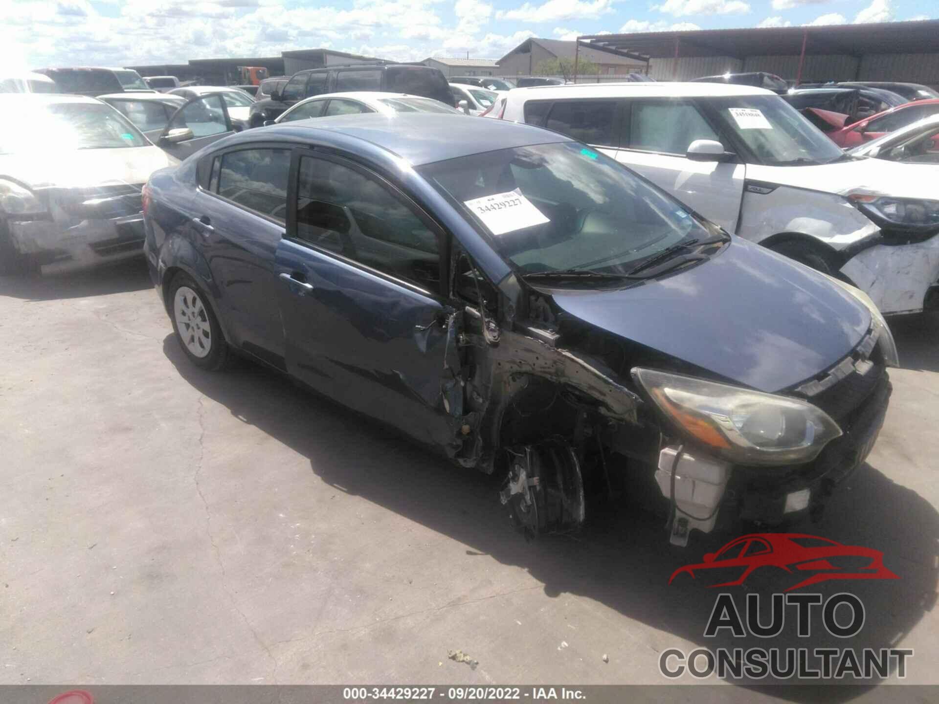 KIA RIO 2016 - KNADM4A38G6593553